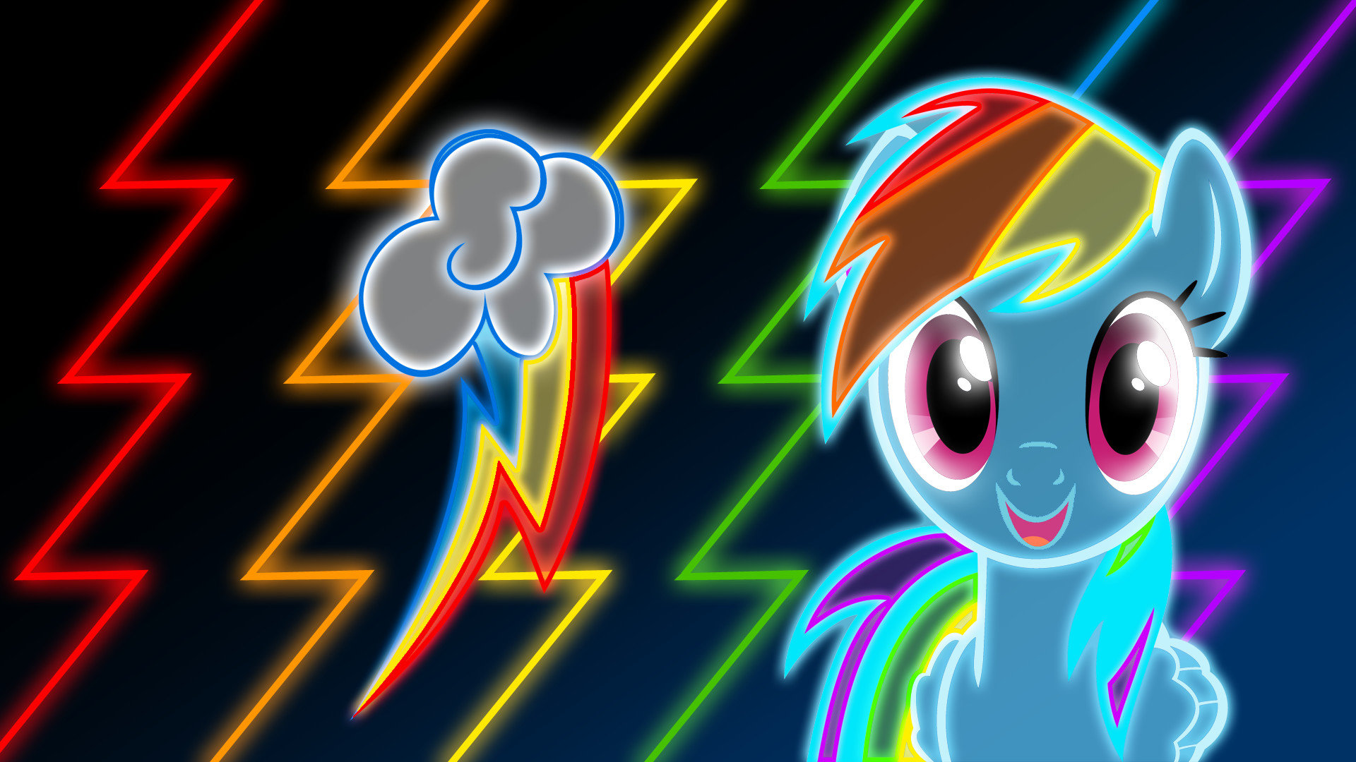 Download 1080p Rainbow Dash computer background ID:154082 for free