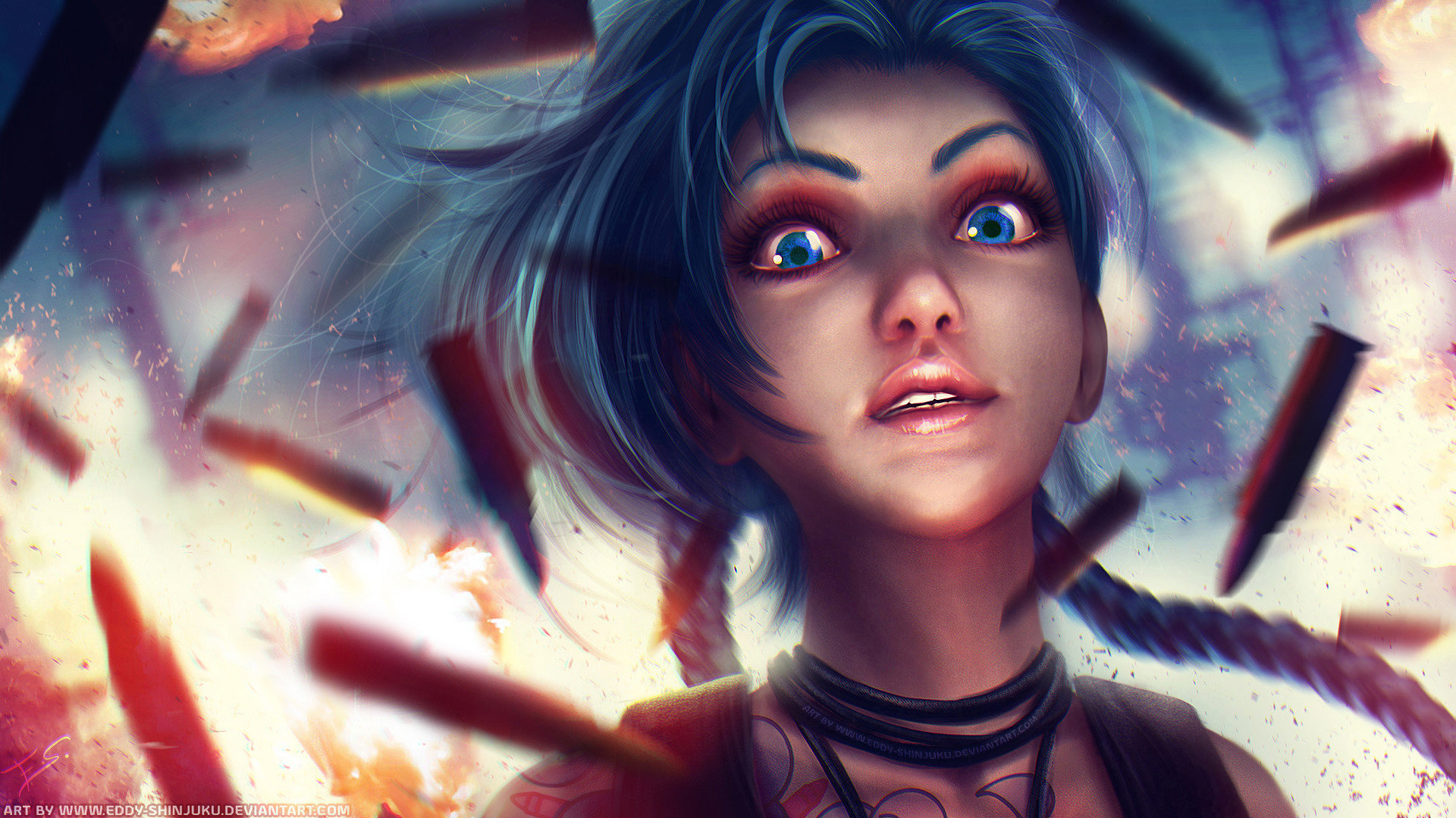Free Jinx (League Of Legends) high quality background ID:171219 for full hd 1080p computer