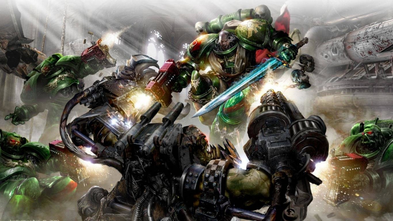 Download 1366x768 laptop Warhammer 40k computer background ID:272648 for free