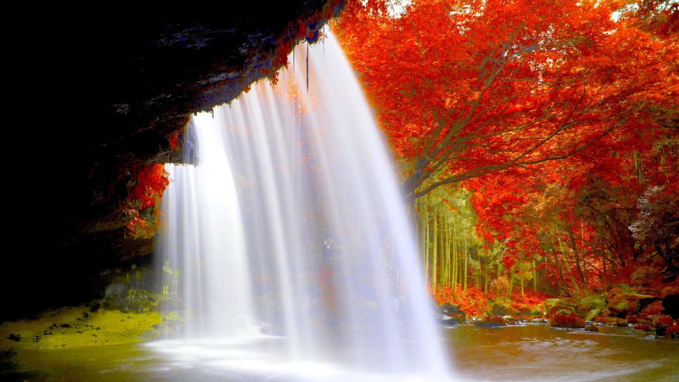 Awesome Waterfall free background ID:106392 for hd 1366x768 PC