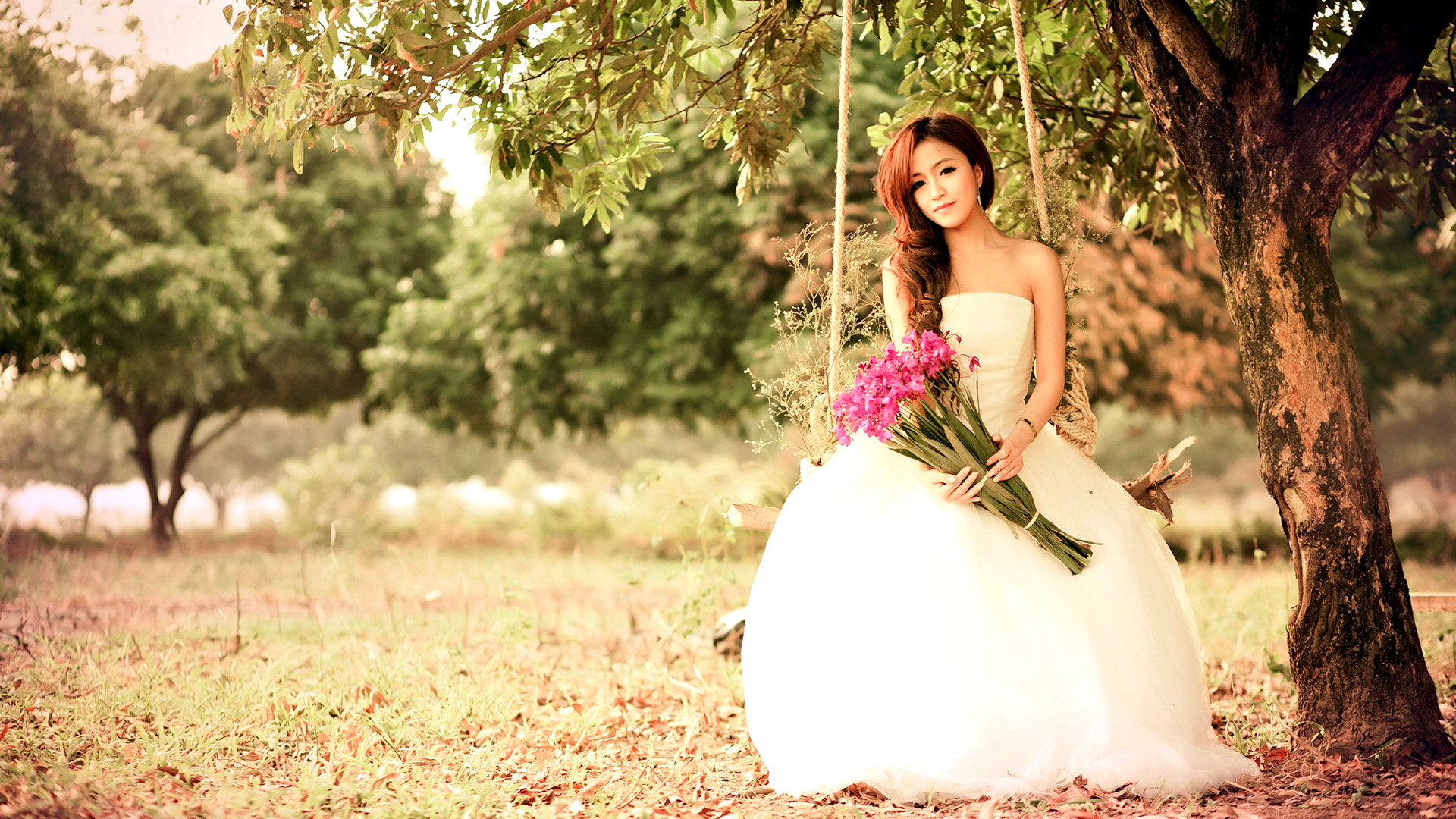 Best Bride in wedding dress wallpaper ID:465939 for High Resolution full hd desktop
