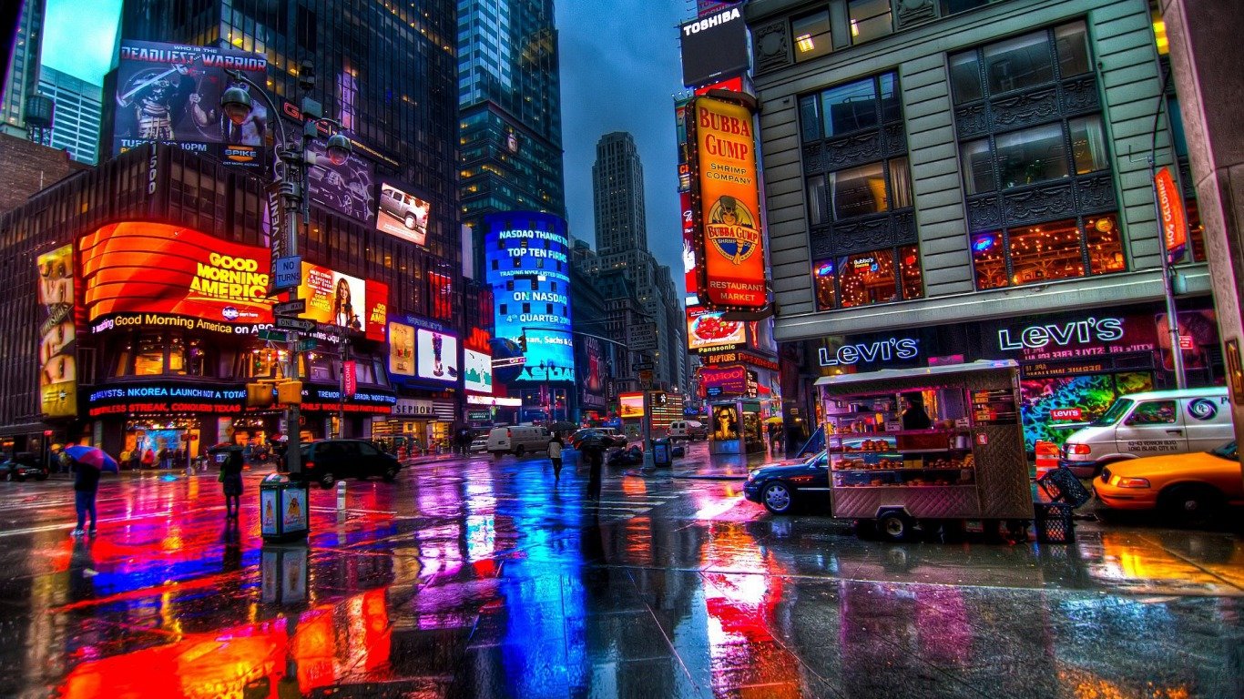 High resolution Times Square 1366x768 laptop background ID:485046 for PC