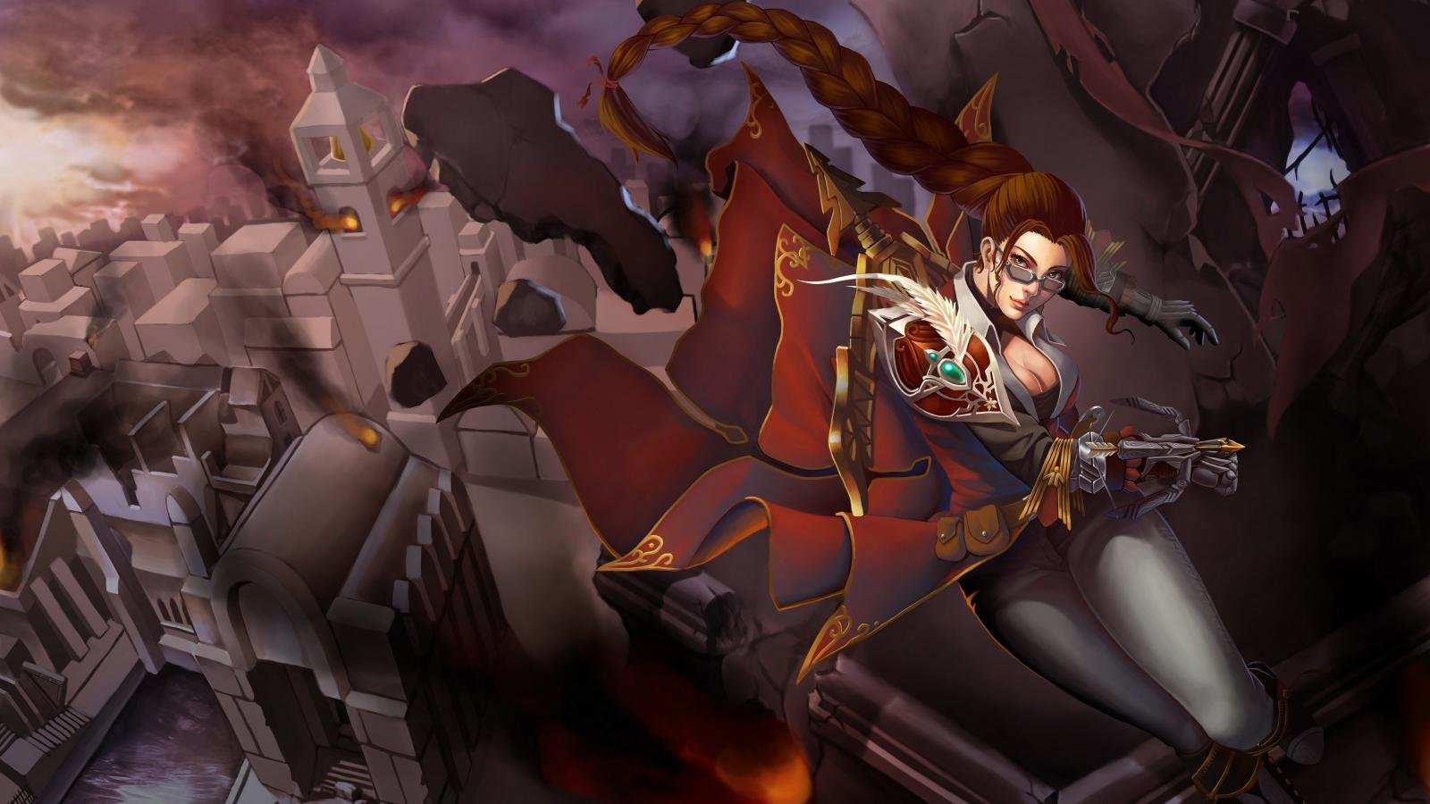 Download hd 1600x900 Vayne (League Of Legends) PC wallpaper ID:172109 for free