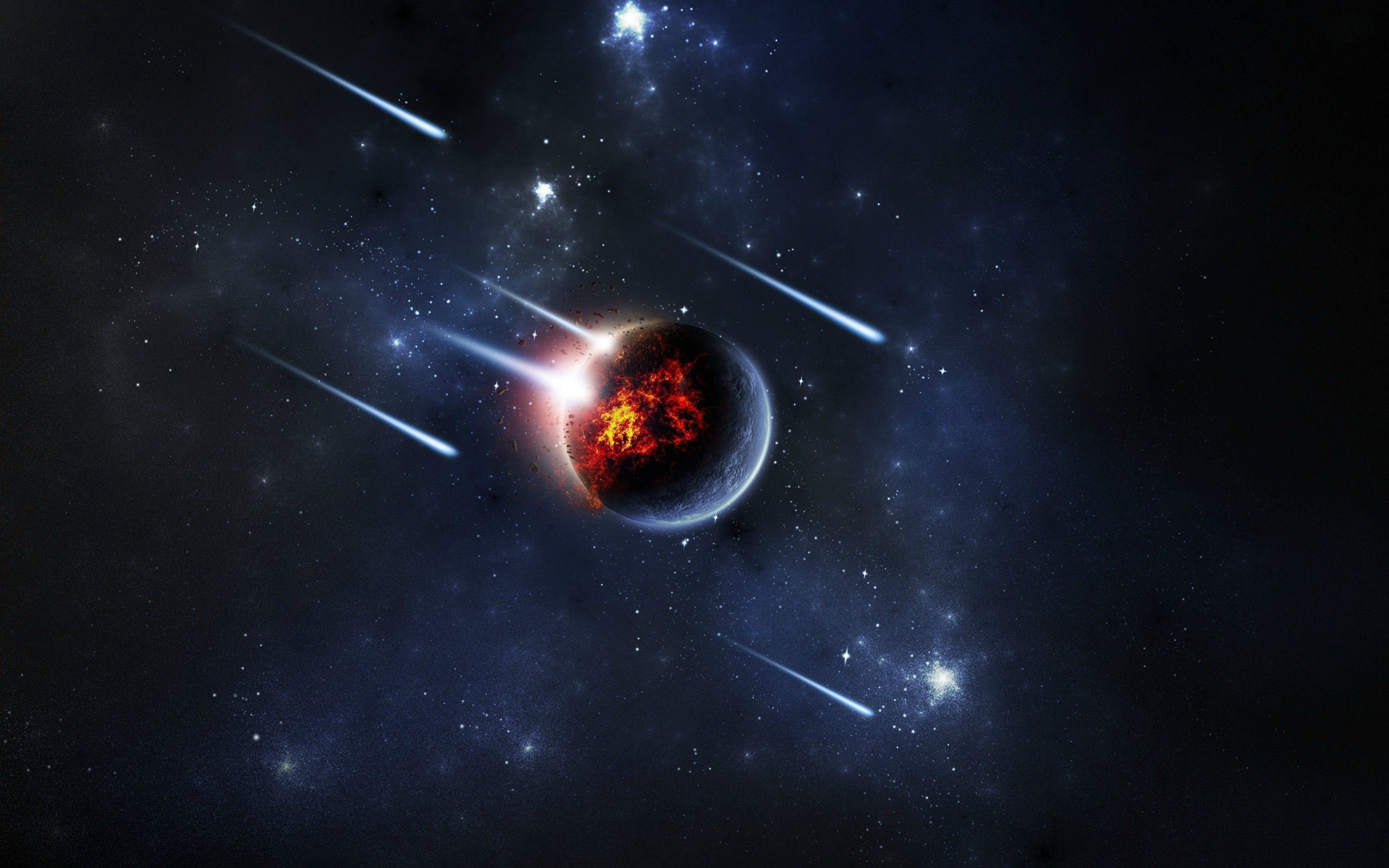 Awesome Meteor Shower free background ID:410711 for hd 2560x1600 PC