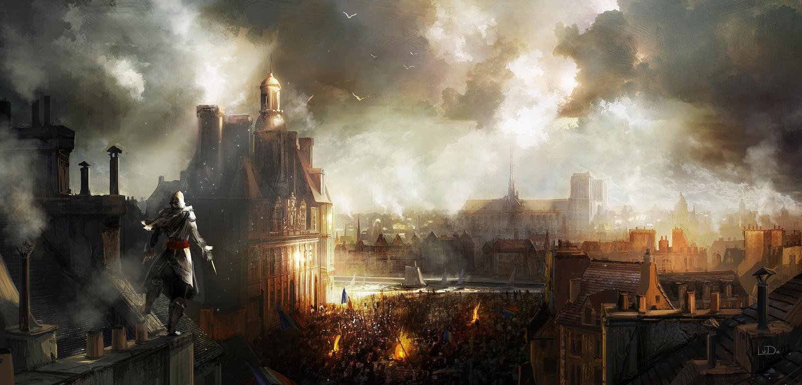 High resolution Assassin's Creed: Unity hd 1600x768 background ID:229584 for desktop