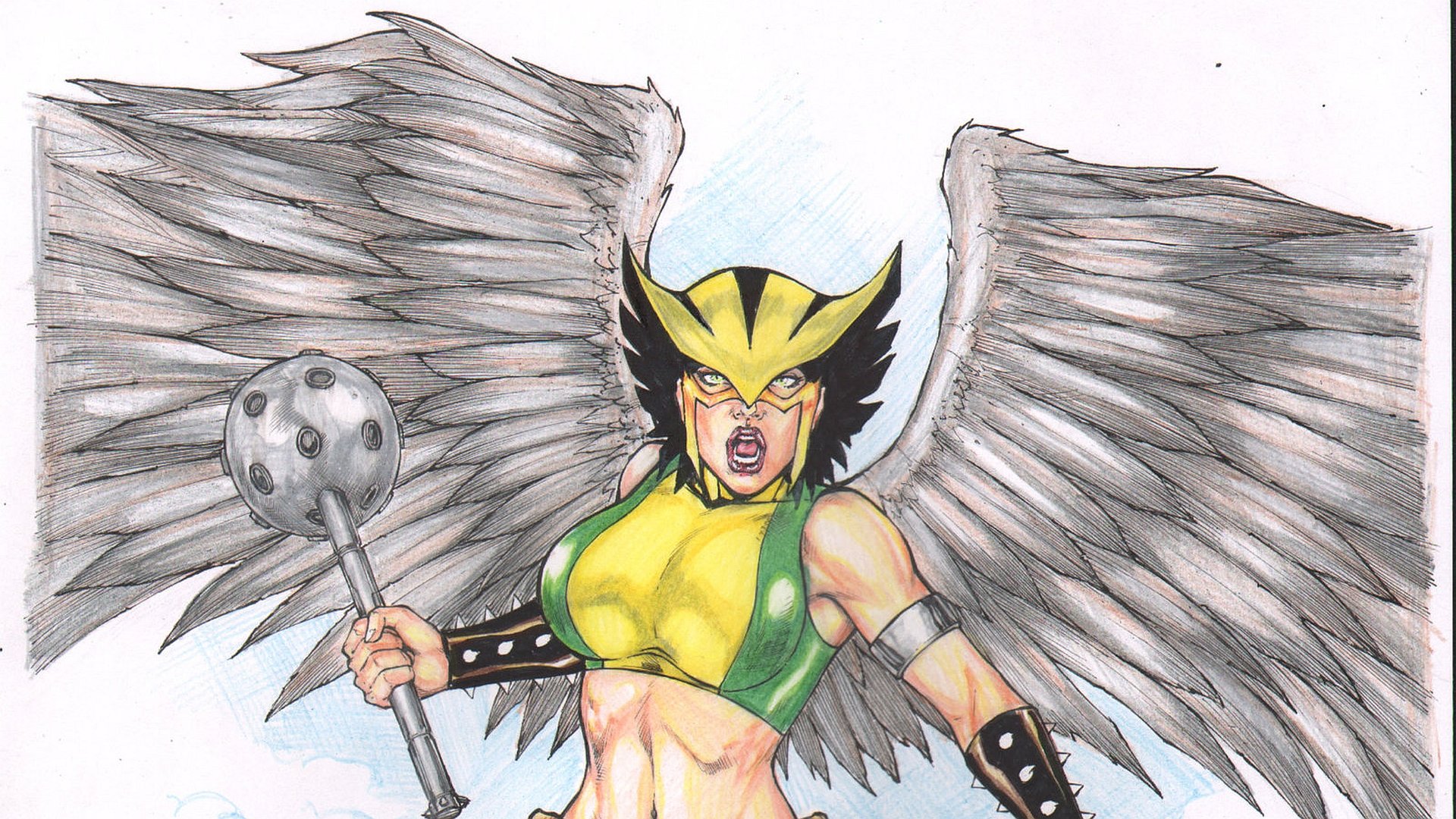 Download full hd 1080p Hawkgirl PC background ID:212096 for free