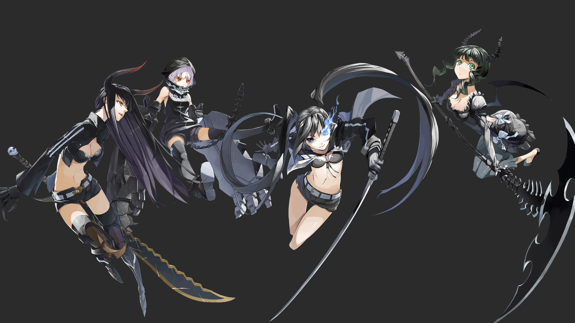 Download hd 1920x1080 Dead Master (Black Rock Shooter) PC wallpaper ID:454920 for free