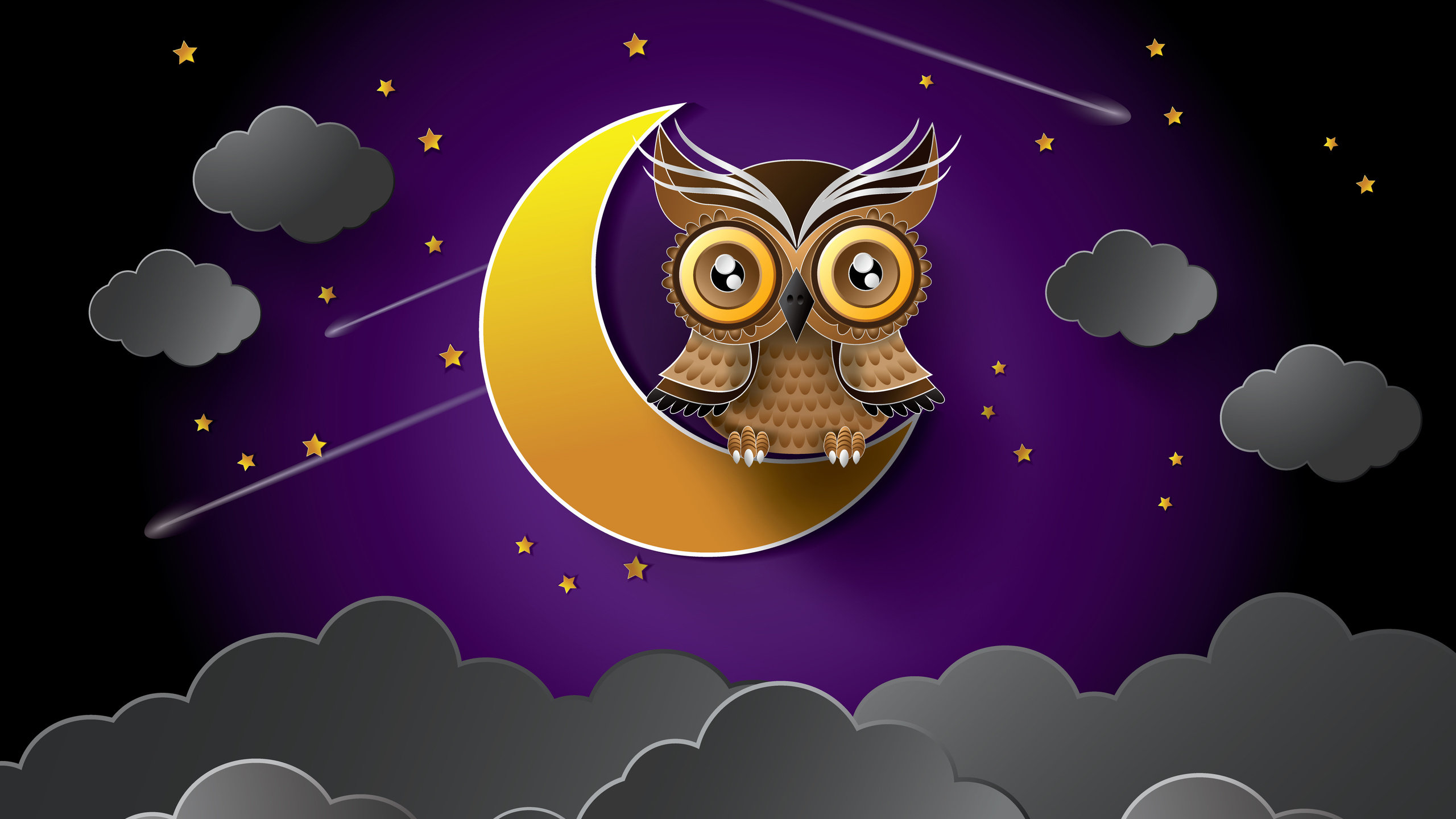Owl HD Backgrounds for 2560x1440 desktop.