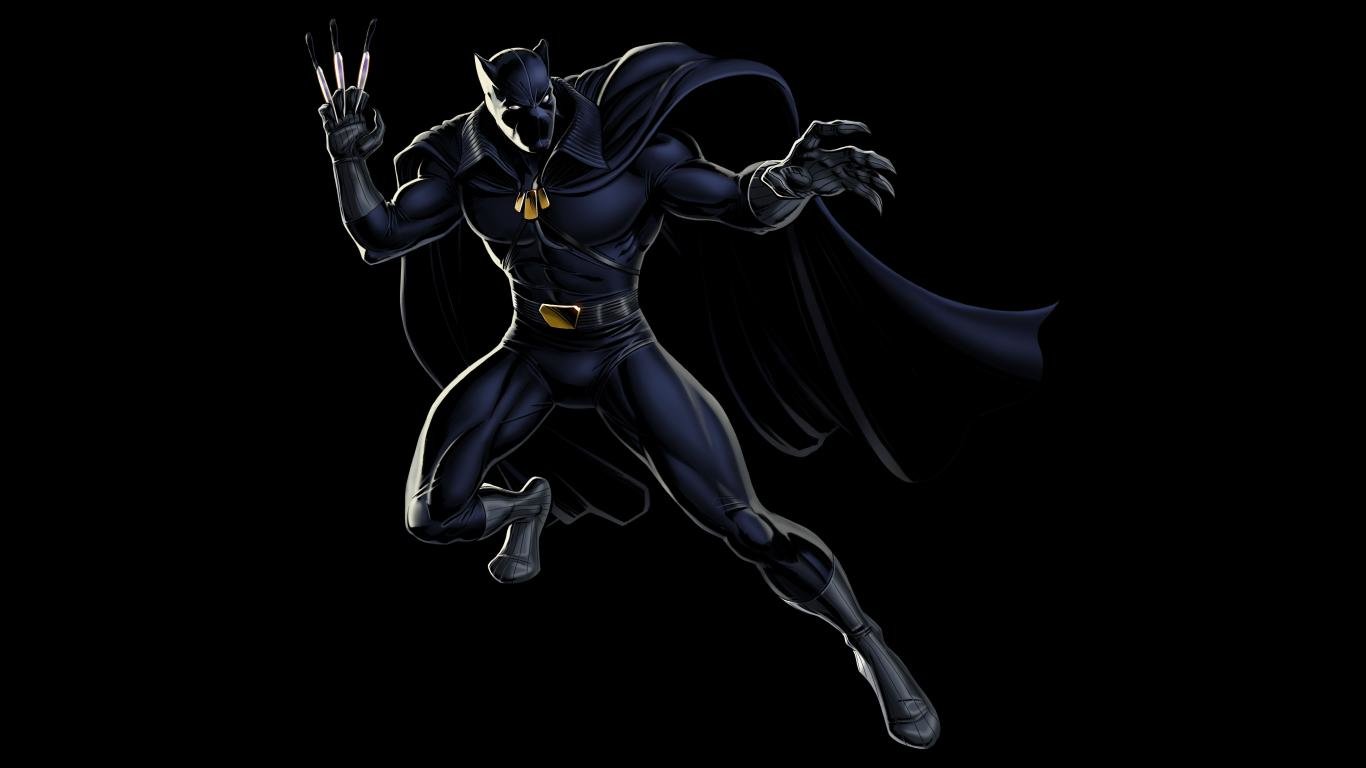 Download hd 1366x768 Black Panther (Marvel) desktop background ID:341844 for free
