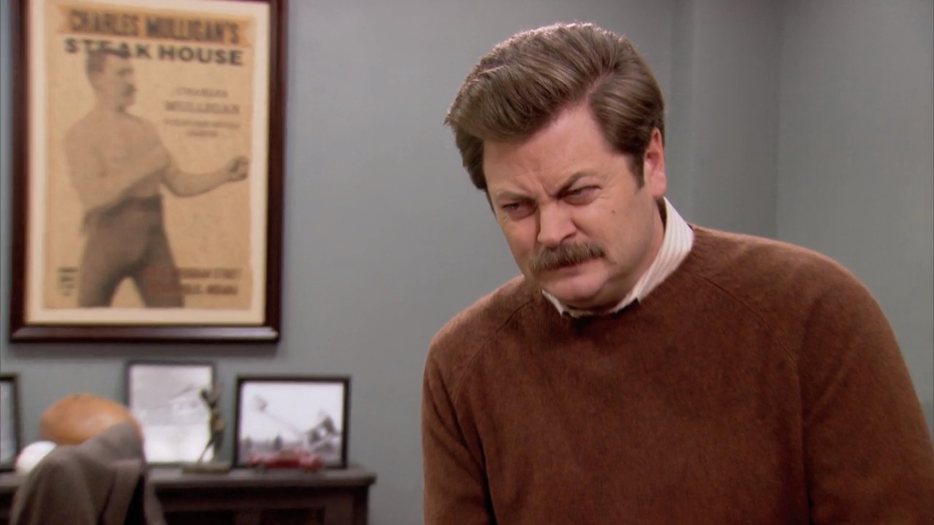 High resolution Ron Swanson hd 1080p wallpaper ID:351252 for PC