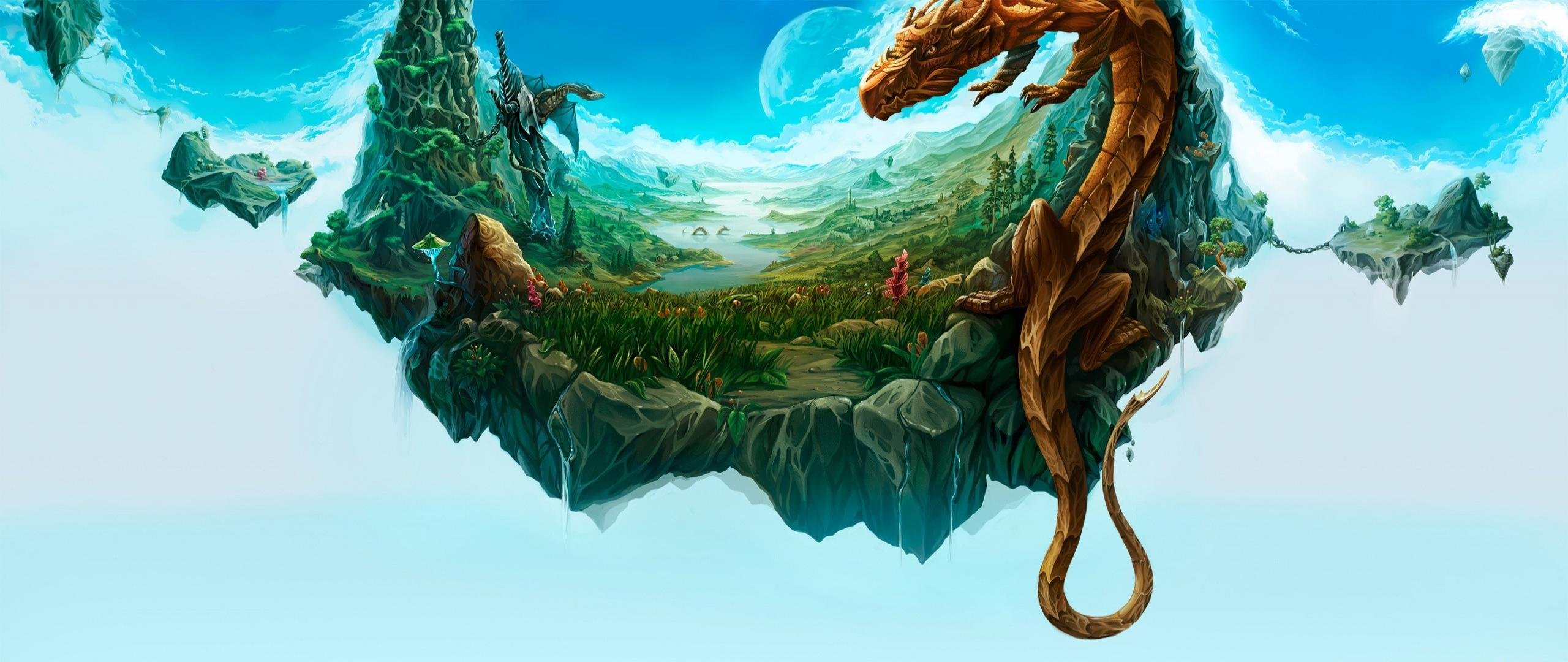 Download hd 2560x1080 Dragon PC background ID:146938 for free