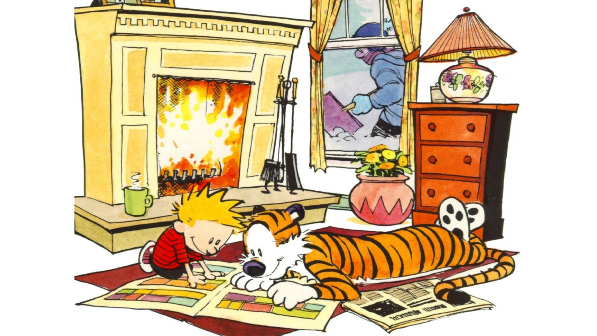 Awesome Calvin and Hobbes free background ID:211505 for full hd 1080p computer