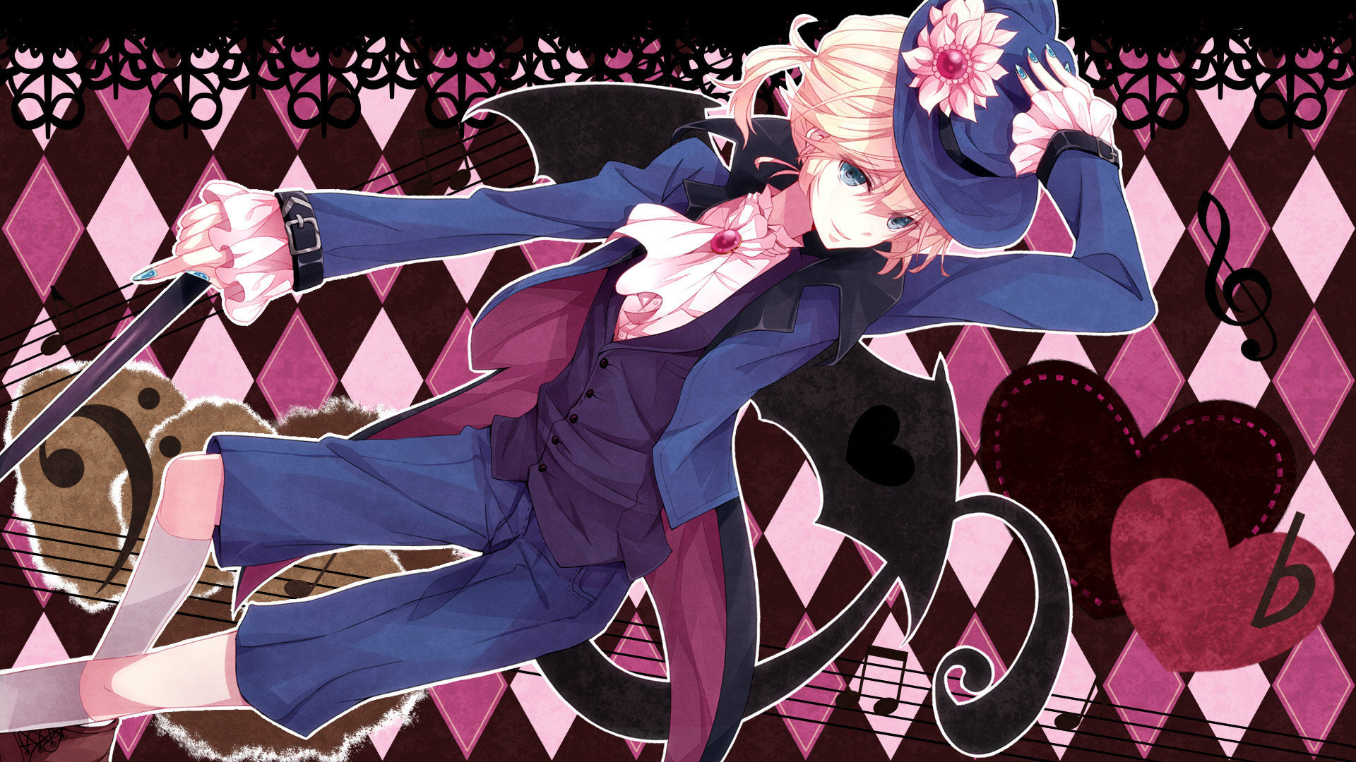 Free Len Kagamine high quality background ID:2529 for full hd 1920x1080 PC