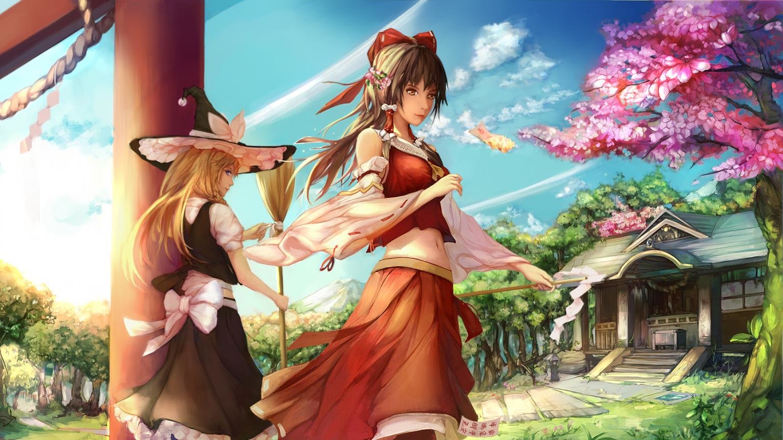 Download hd 1536x864 Touhou PC background ID:221959 for free