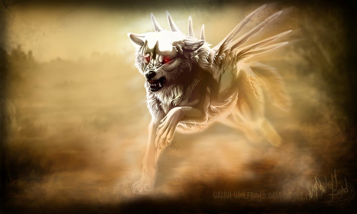 Awesome Wolf Fantasy free wallpaper ID:346564 for hd 1200x720 PC