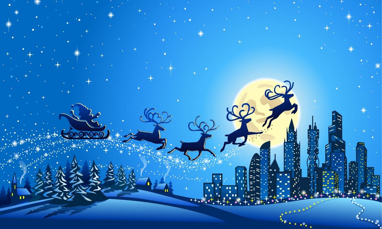 Awesome Santa free wallpaper ID:435785 for hd 1280x768 computer