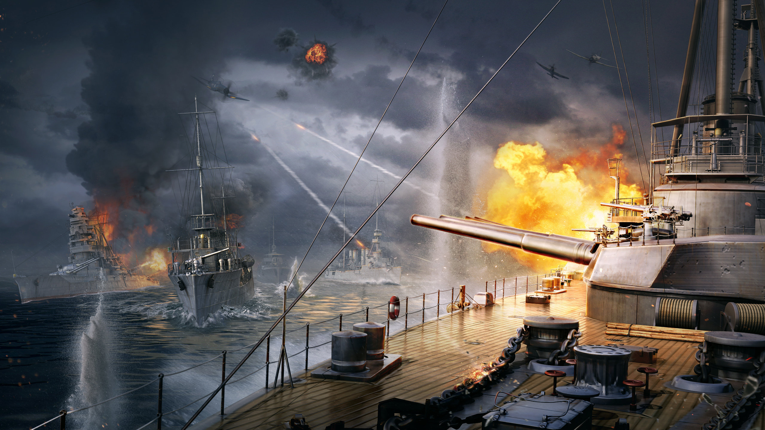 Free download World Of Warships wallpaper ID:69344 hd 2560x1440 for computer