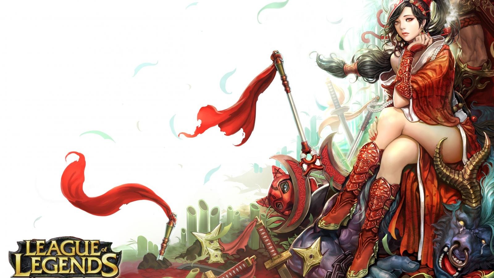 Download hd 1600x900 Akali (League Of Legends) computer wallpaper ID:172678 for free