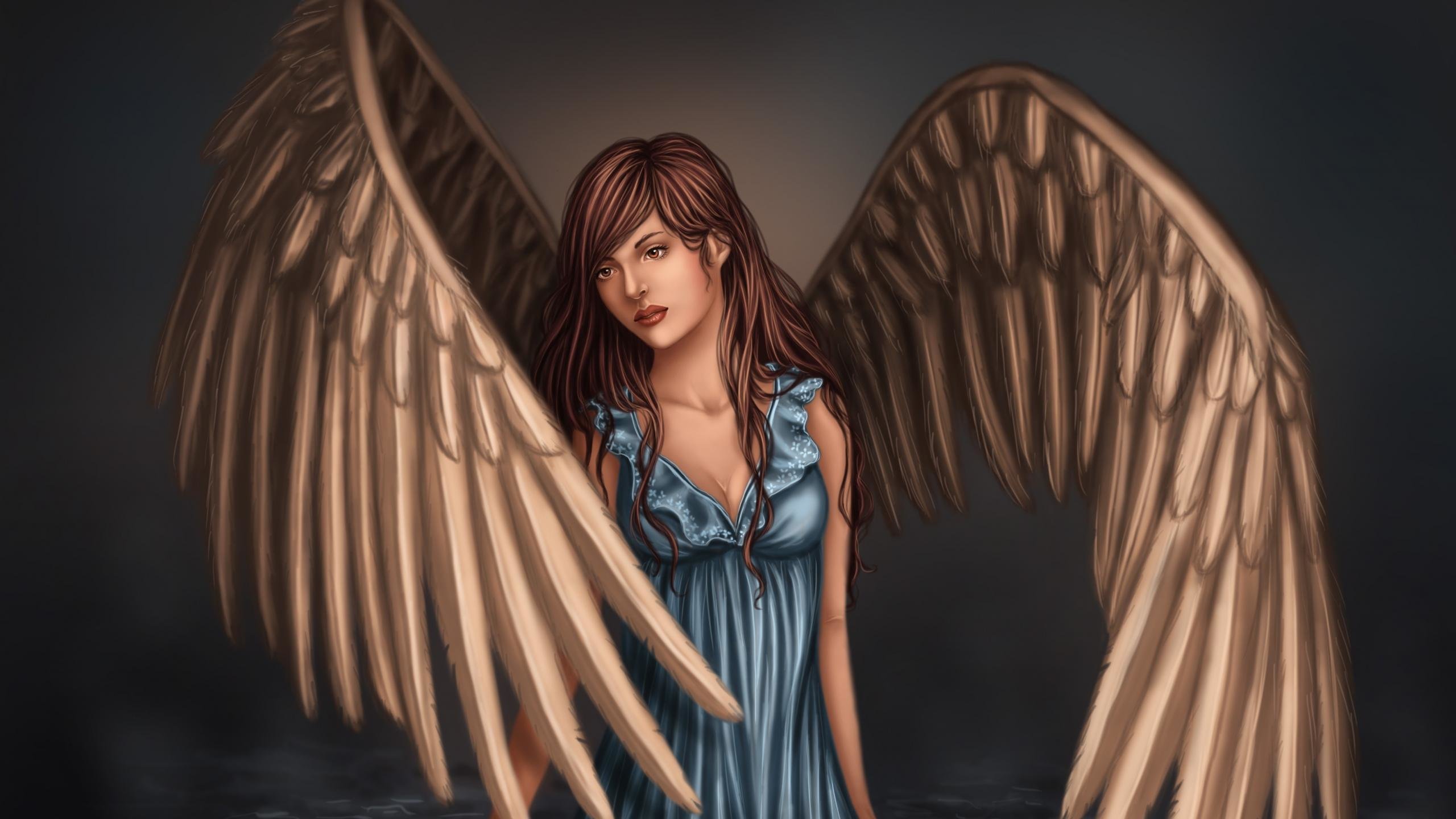 Free download Angel wallpaper ID:7688 hd 2560x1440 for PC