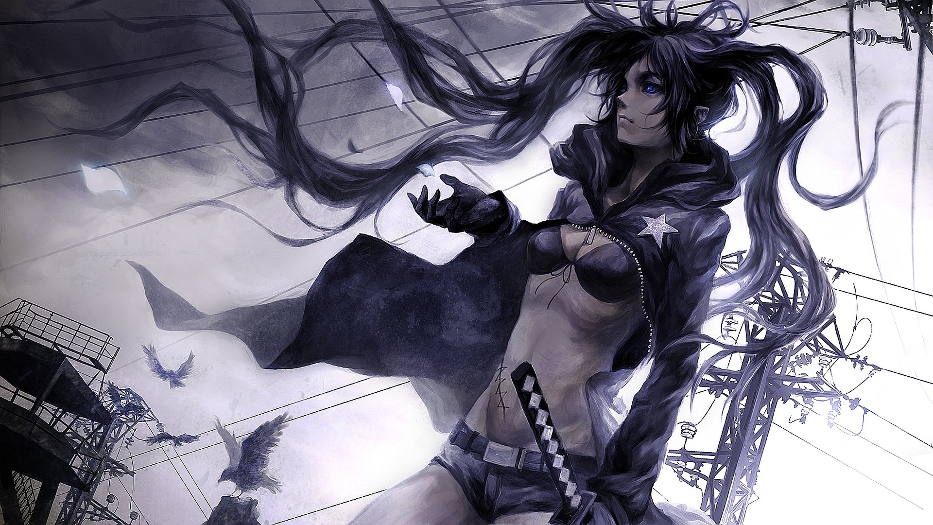 Free download Black Rock Shooter background ID:454477 full hd 1080p for computer