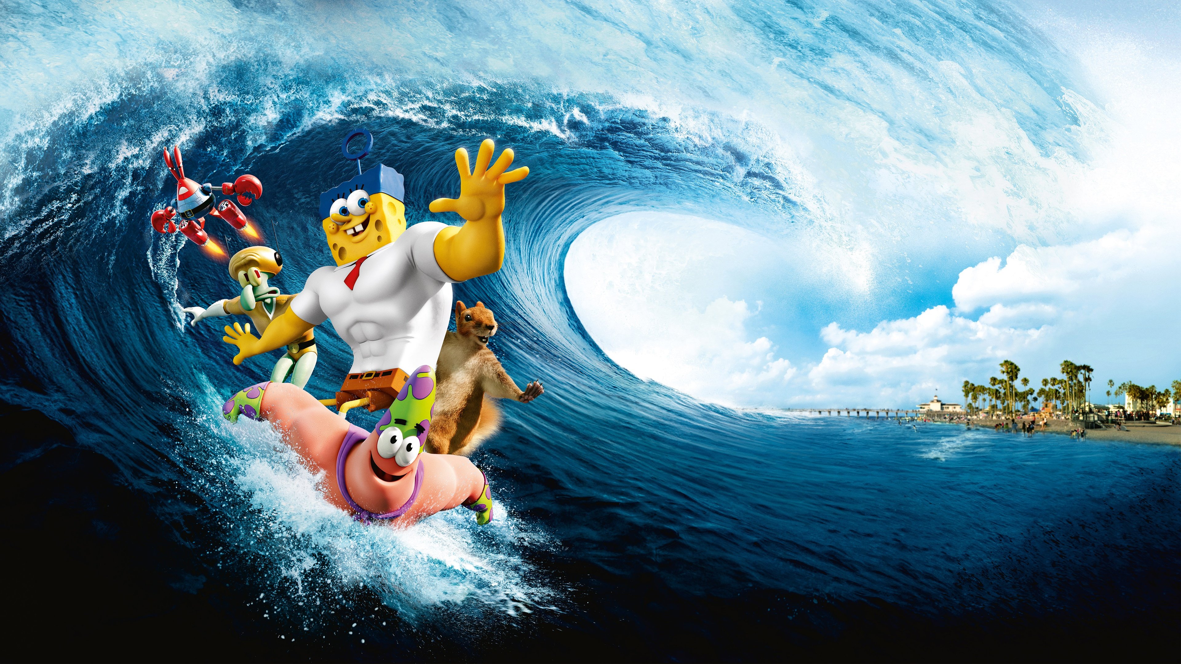 Download hd 4k The SpongeBob Movie: Sponge Out Of Water desktop background ID:465966 for free