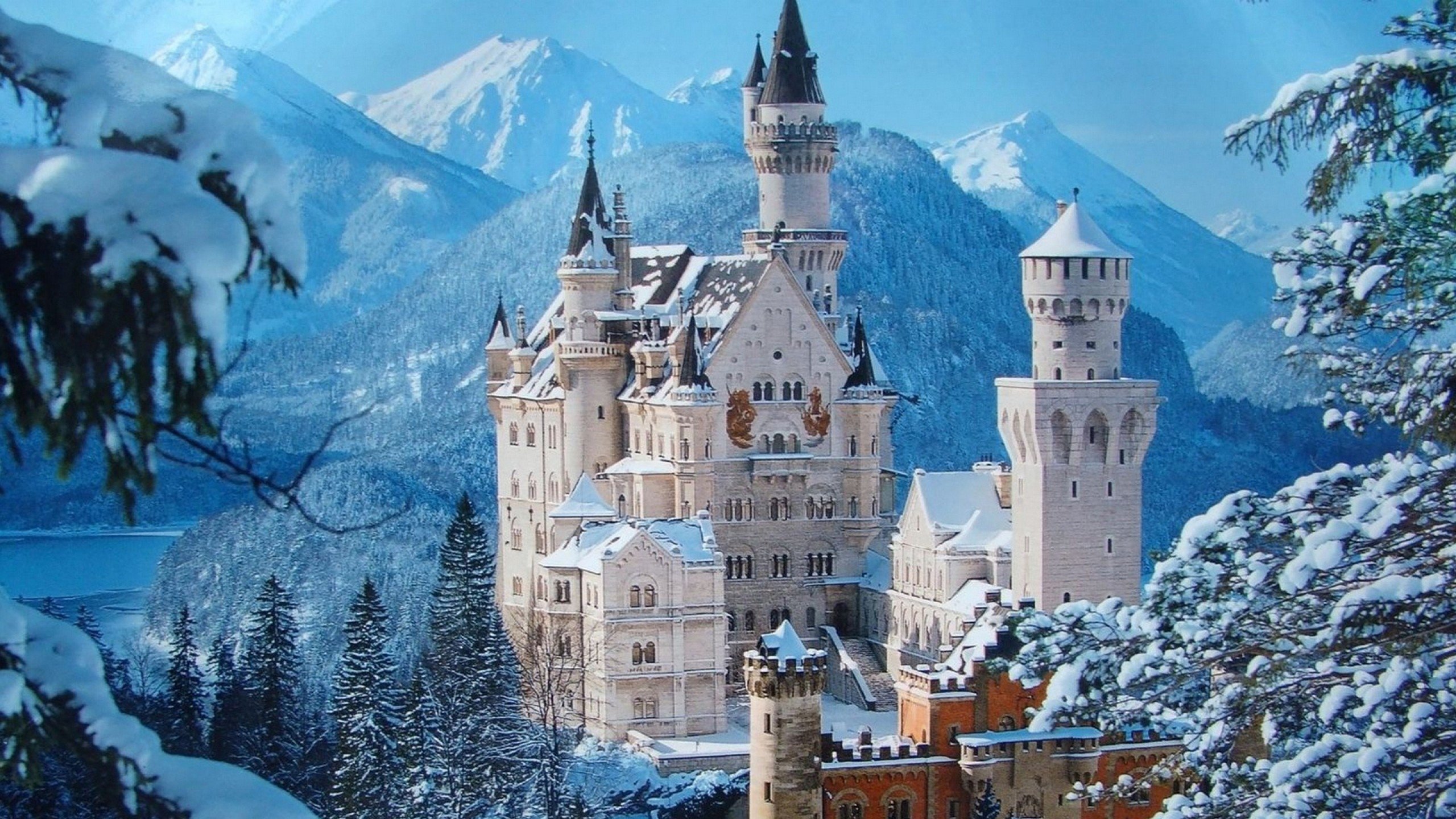 Free download Neuschwanstein Castle wallpaper ID:492675 hd 2560x1440 for PC