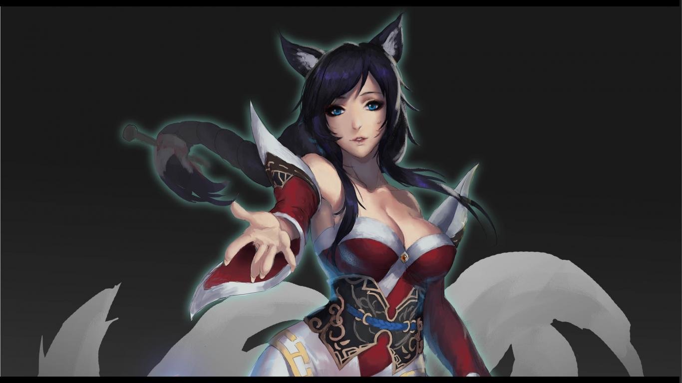 High resolution Ahri (League Of Legends) 1366x768 laptop background ID:172663 for computer