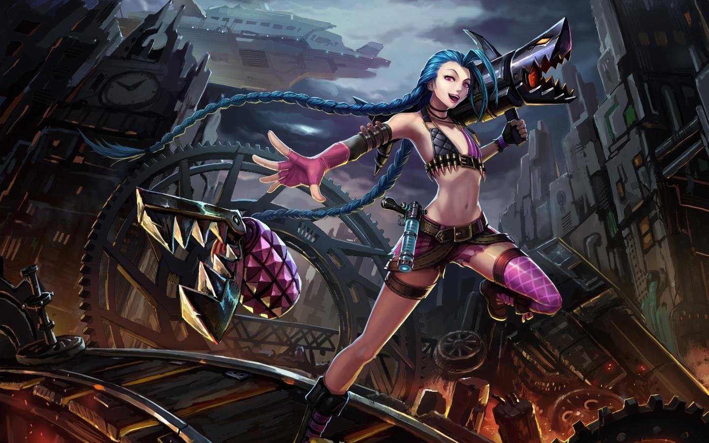 High Resolution Jinx League Of Legends Hd 1440x900 Background Id Images, Photos, Reviews