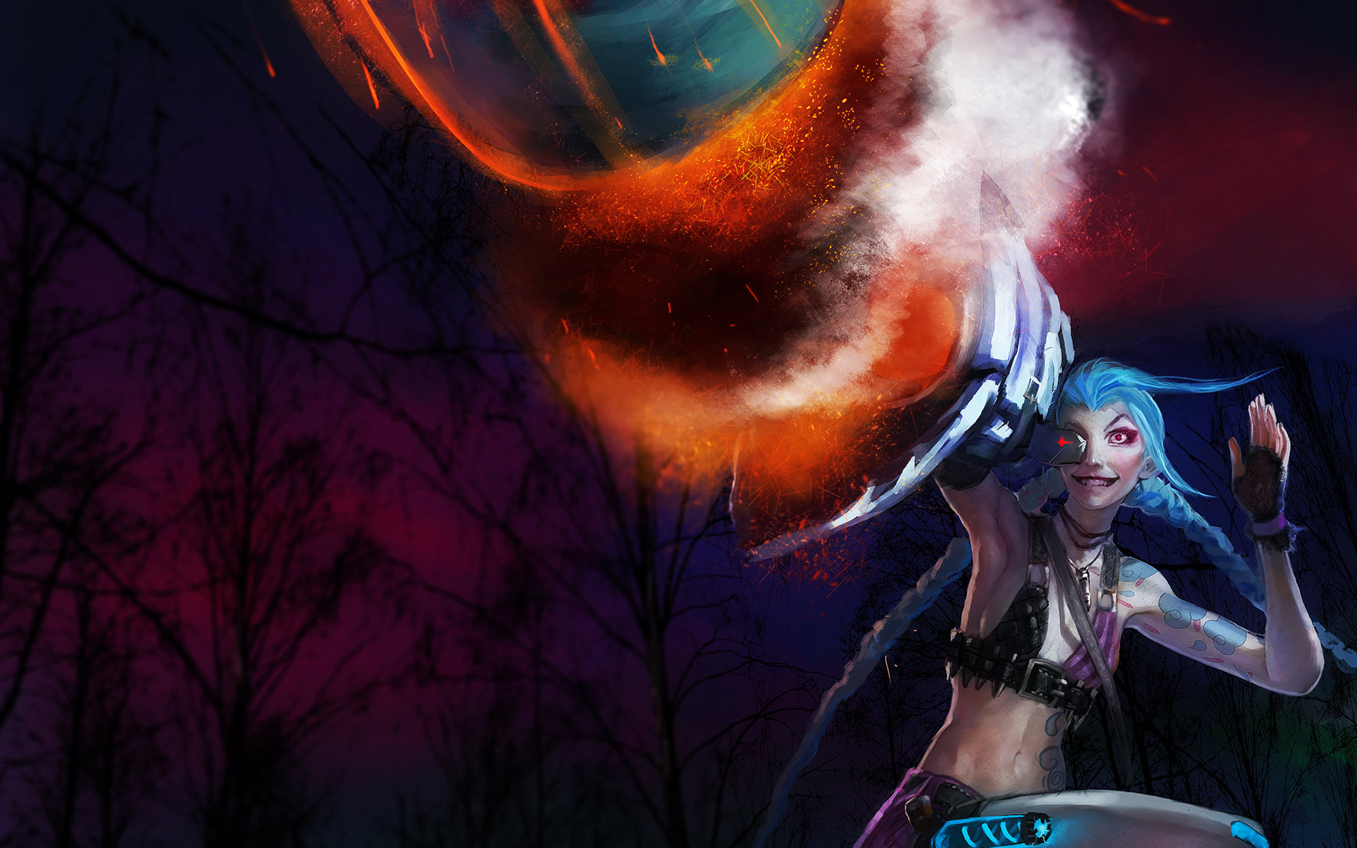 Awesome Jinx (League Of Legends) free background ID:172667 for hd 1920x1200 desktop