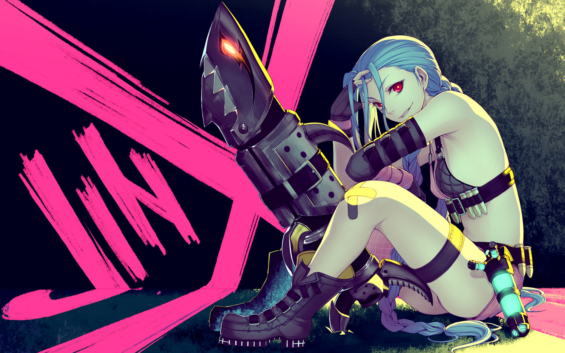 Free download Jinx (League Of Legends) wallpaper ID:171009 hd 1920x1200 for PC