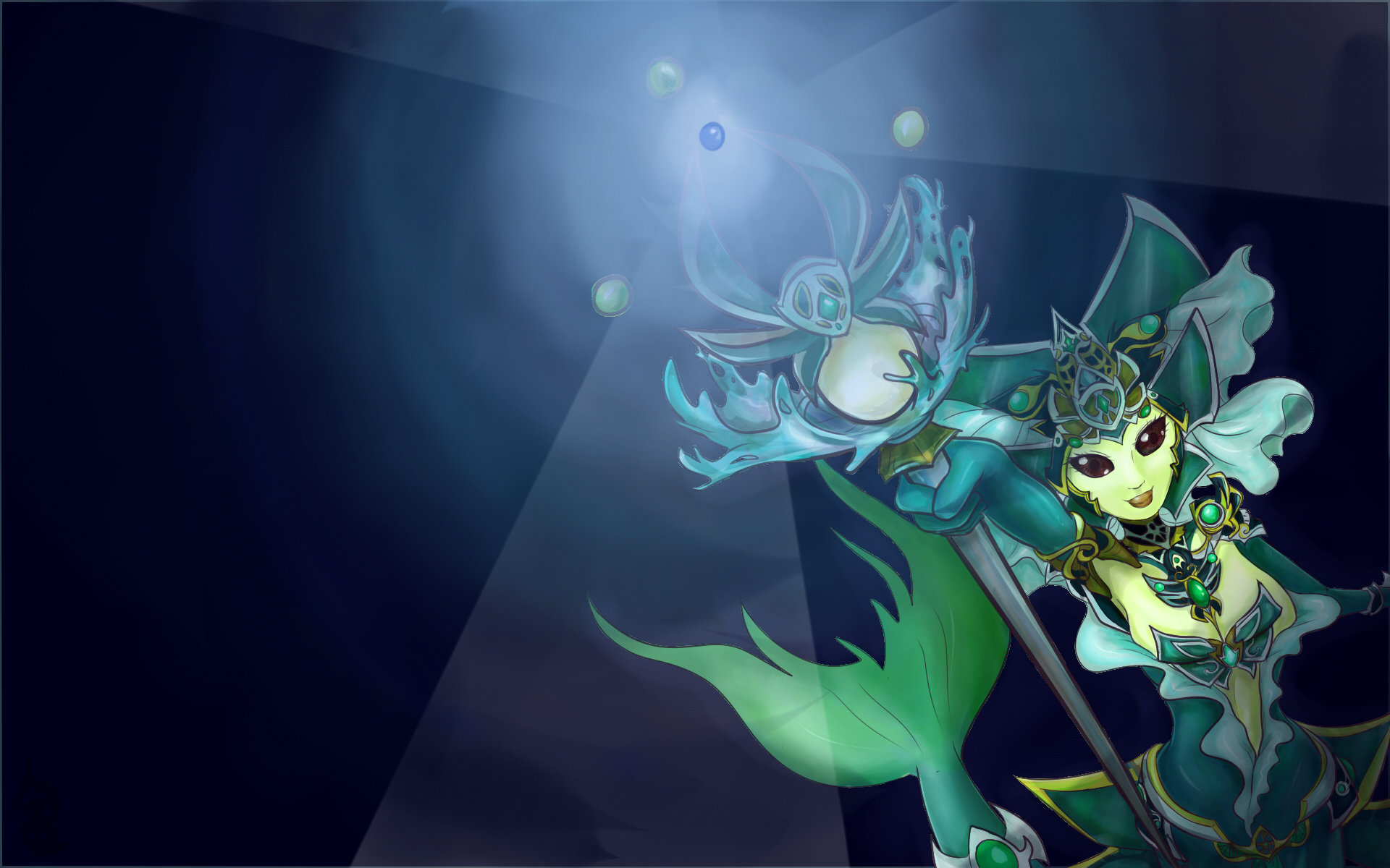 High resolution Nami (League Of Legends) hd 1920x1200 background ID:173990 for PC