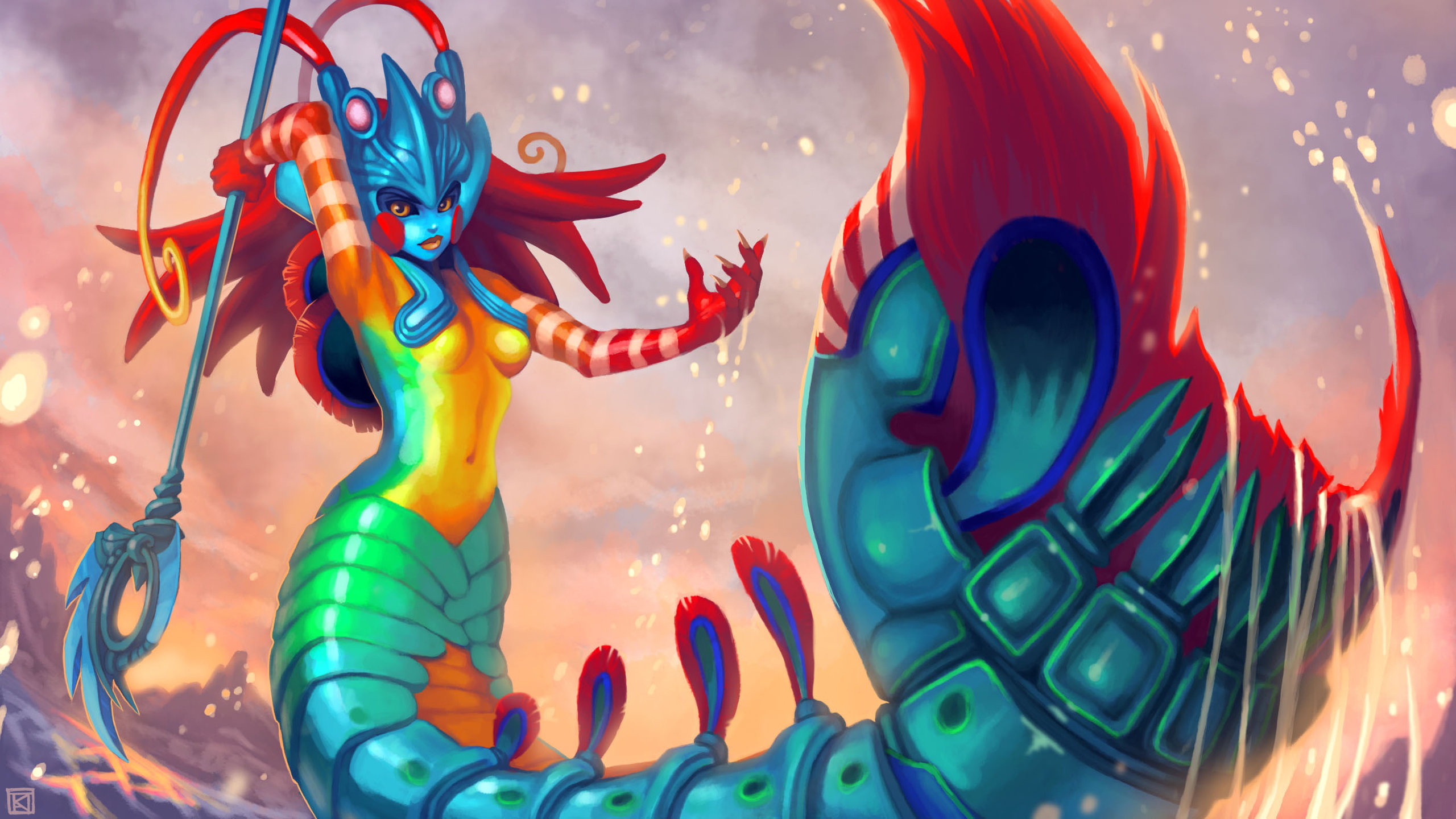 Free download Nami (League Of Legends) background ID:173991 hd 2560x1440 for PC