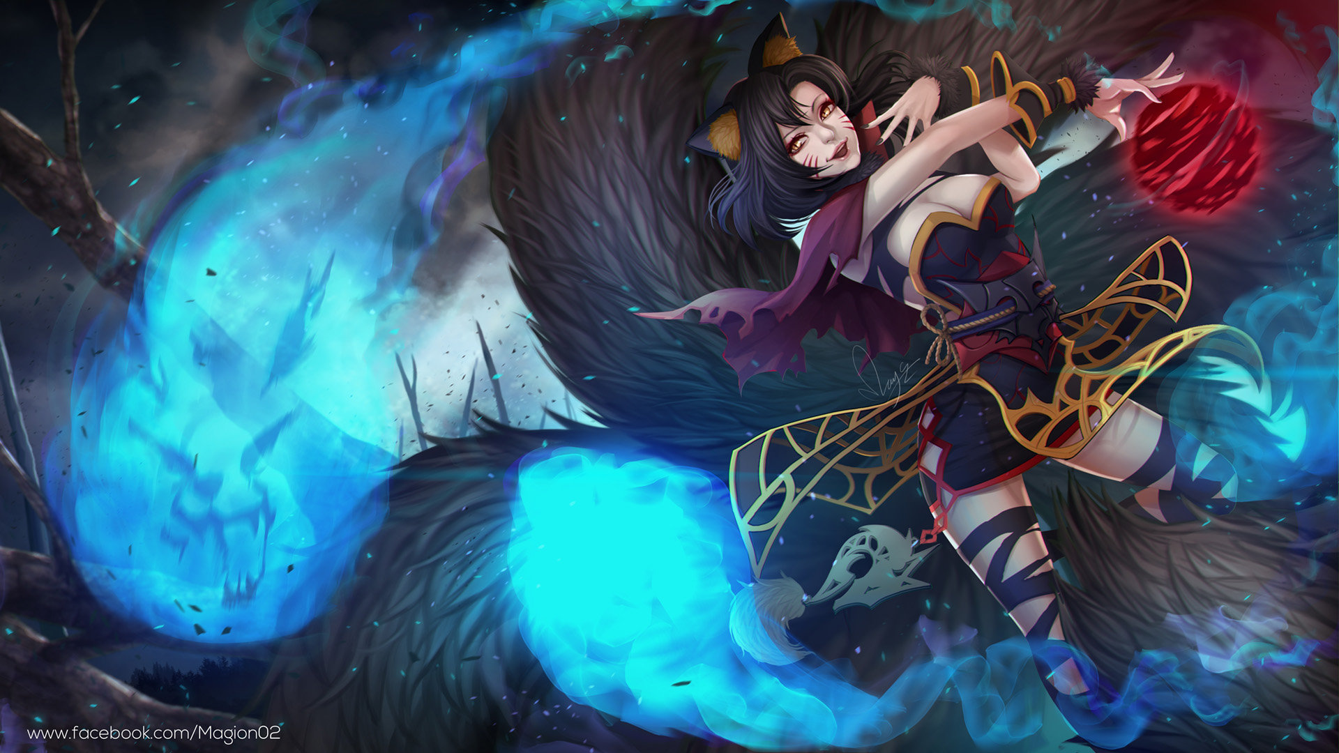 Download full hd Ahri (League Of Legends) PC wallpaper ID:171898 for free