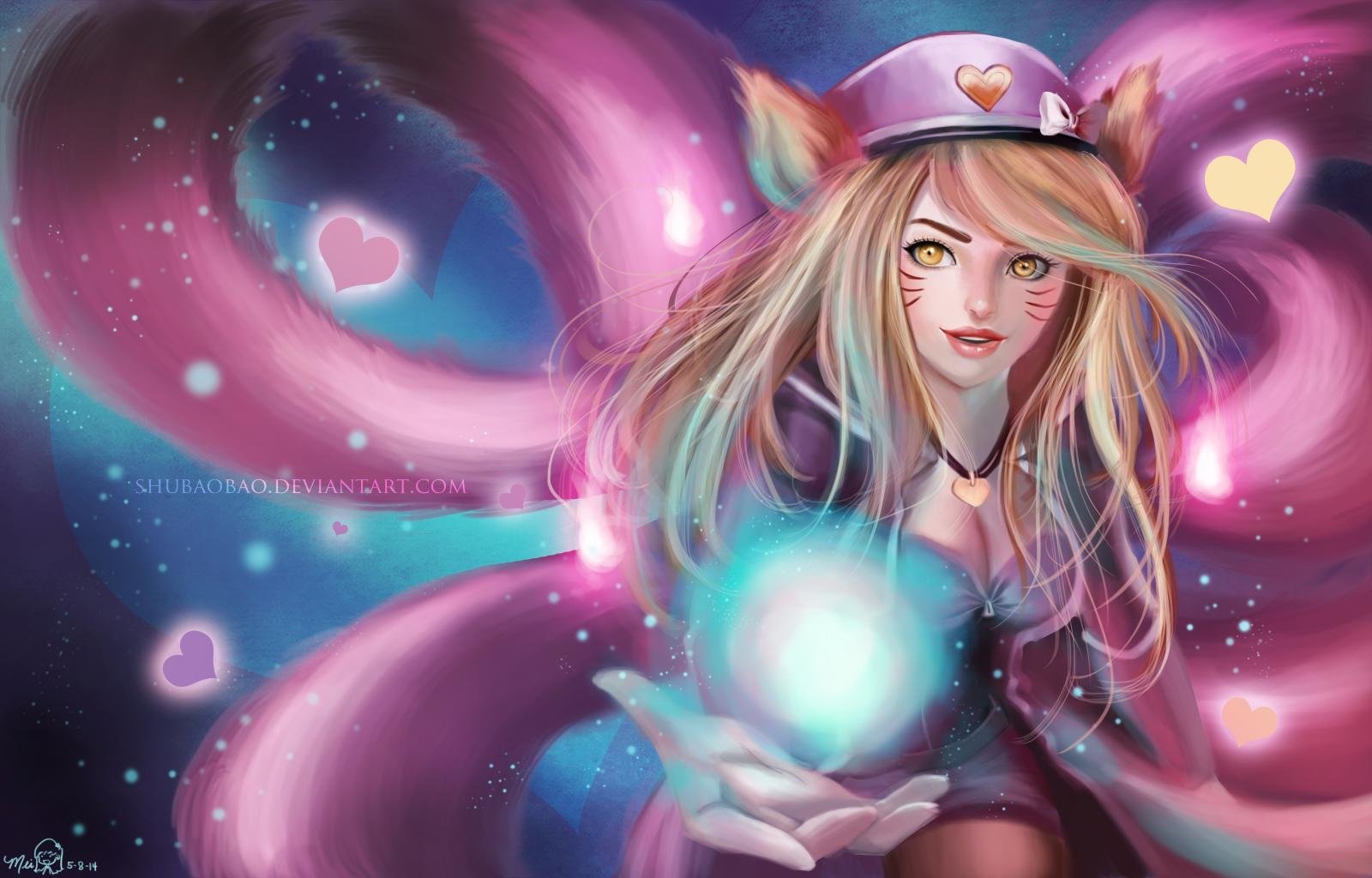 Awesome Ahri (League Of Legends) free wallpaper ID:172339 for hd 1600x1024 computer