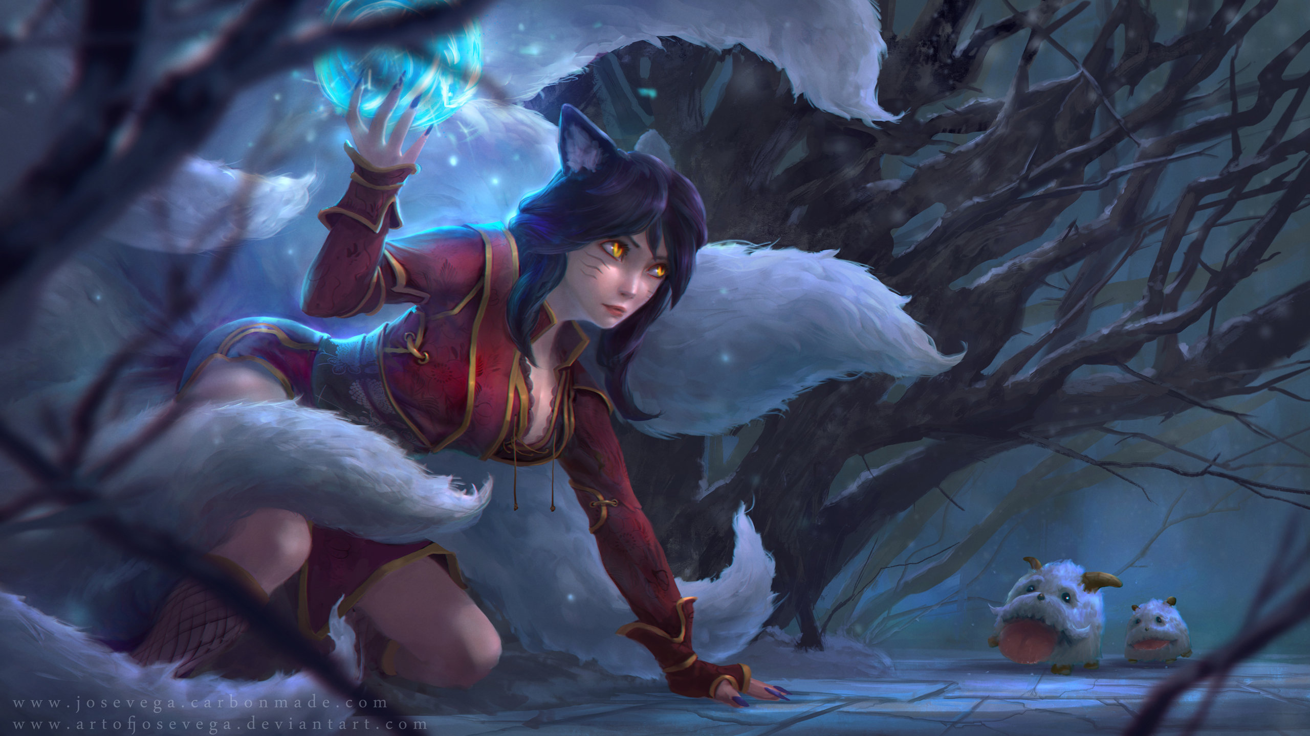 Free download Ahri (League Of Legends) wallpaper ID:172341 hd 2560x1440 for PC
