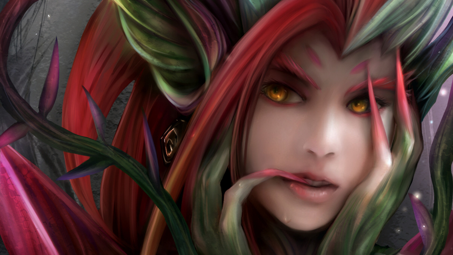 Download 1080p Zyra (League Of Legends) desktop background ID:172338 for free