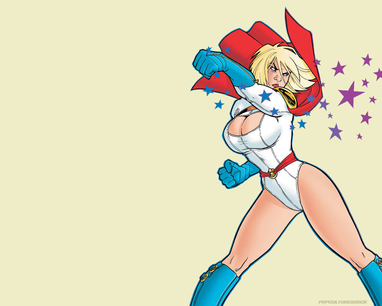 Download hd 1280x1024 Power Girl PC wallpaper ID:238430 for free