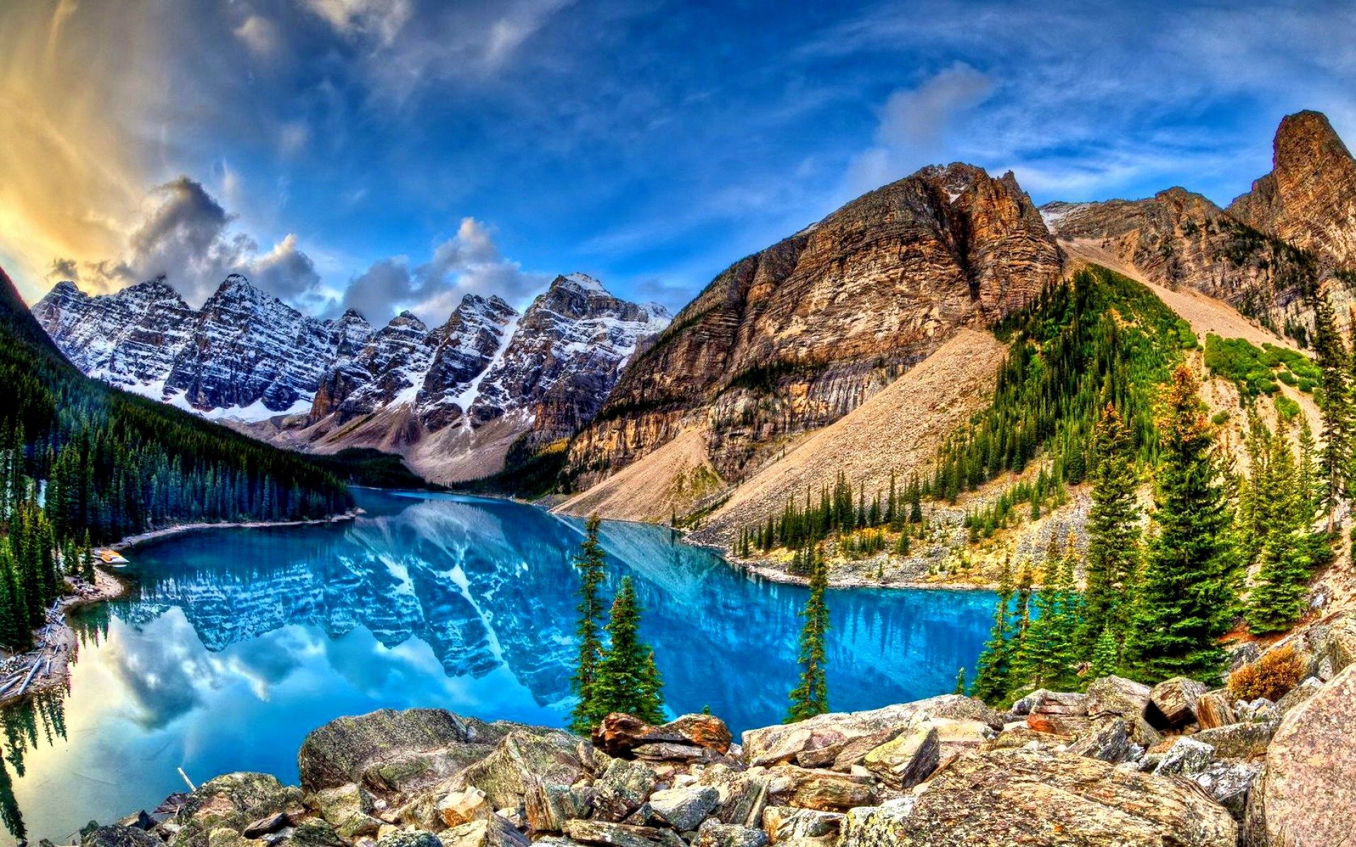 High resolution Moraine Lake hd 1920x1200 background ID:128734 for PC