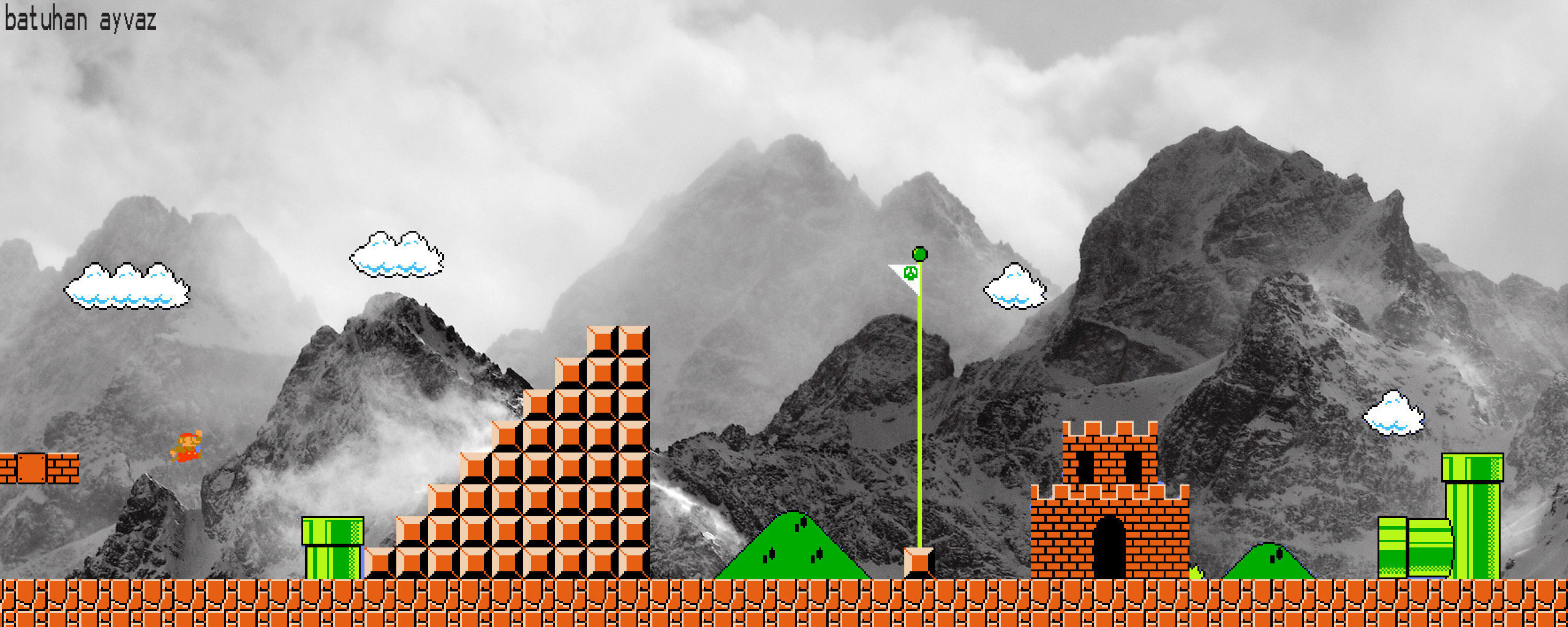 High resolution Super Mario Bros. dual screen 2560x1024 background ID:357563 for computer