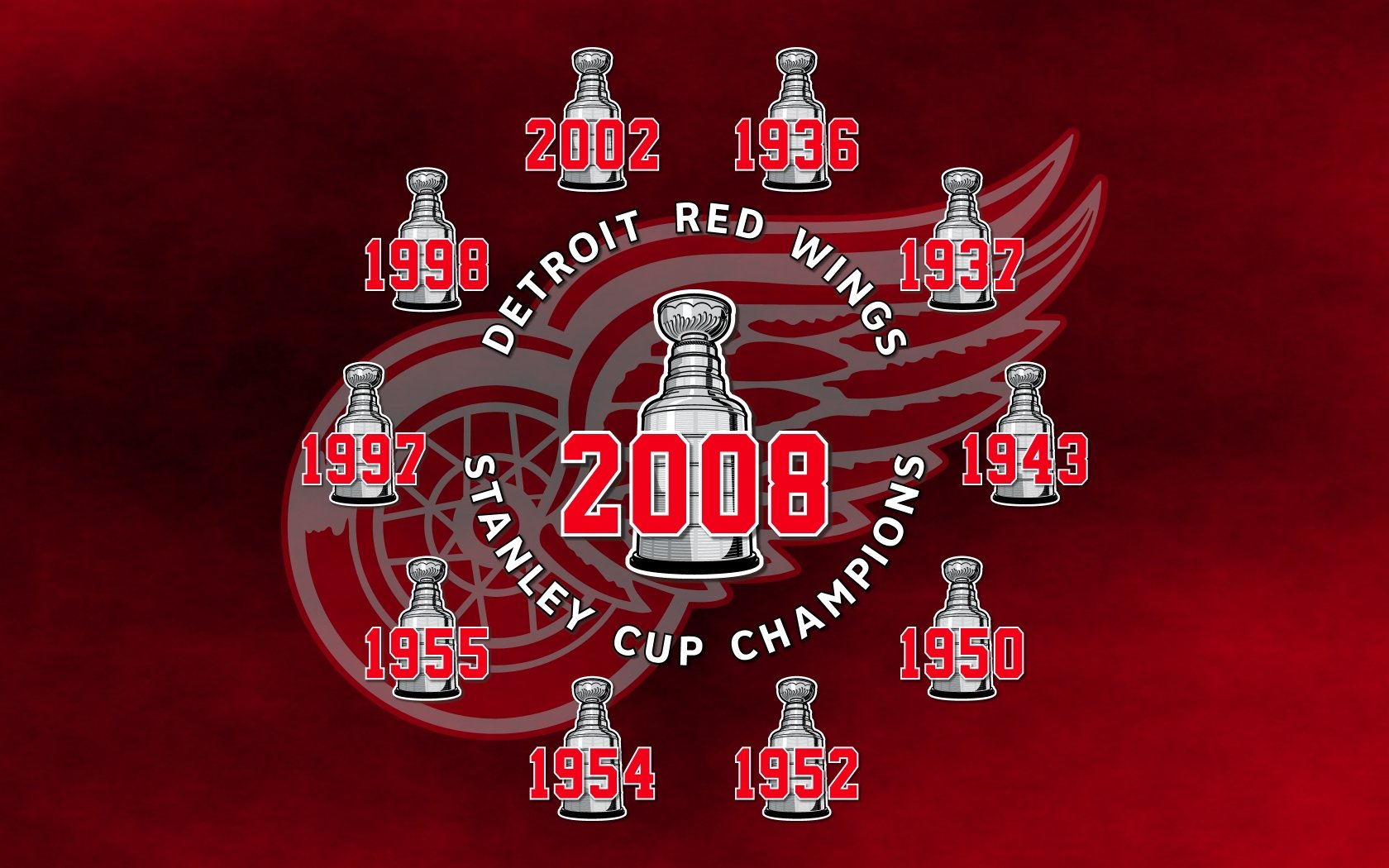 Detroit Red Wings Wallpapers 1680x1050 Desktop Backgrounds