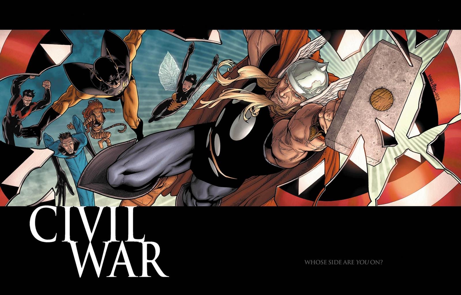 Best Marvel Civil War comics background ID:64430 for High Resolution hd 1600x1024 PC