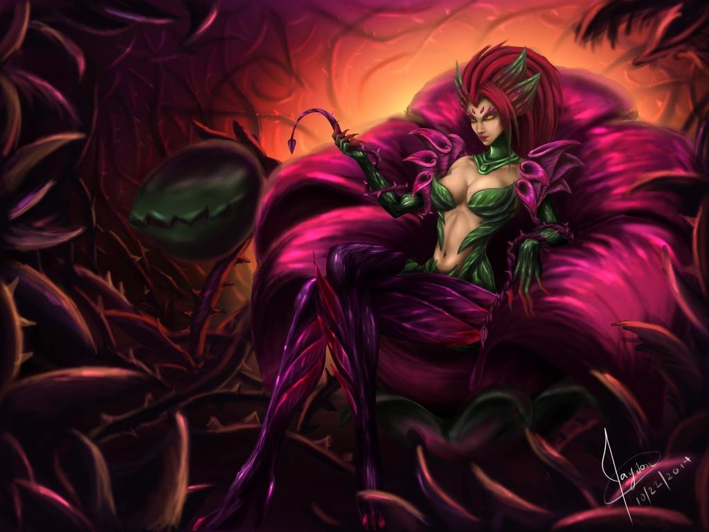 Free download Zyra (League Of Legends) wallpaper ID:171892 hd 1024x768 for PC