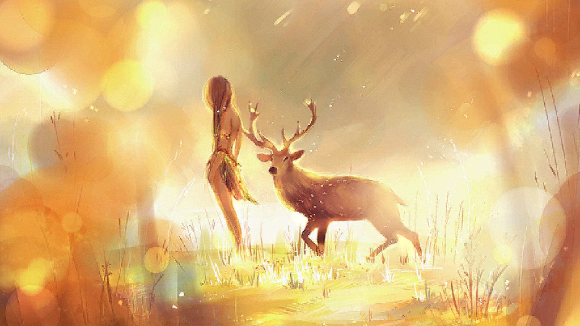 Awesome Deer Fantasy free background ID:96888 for full hd 1920x1080 computer