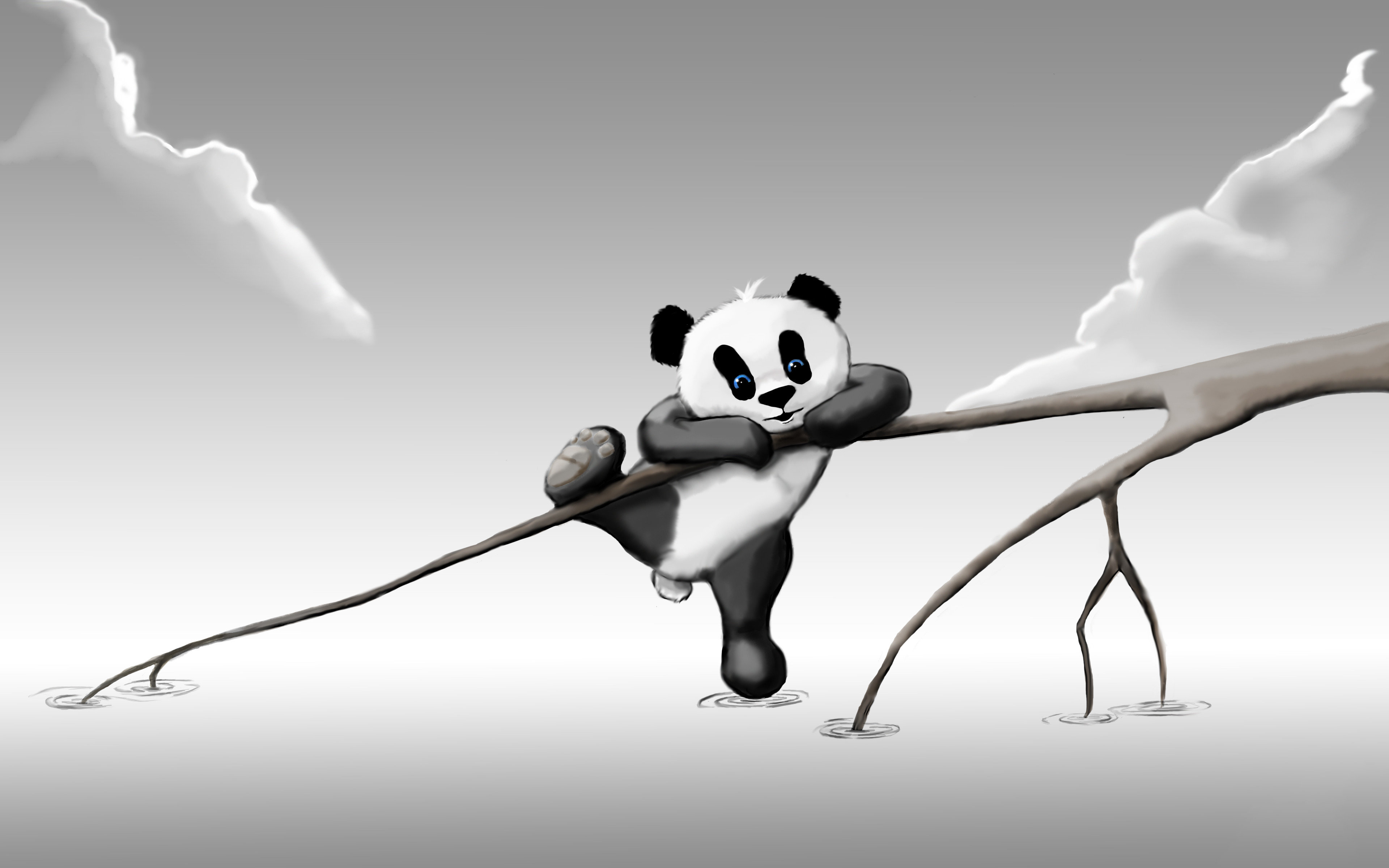 Awesome Panda free wallpaper ID:300428 for hd 3840x2400 desktop