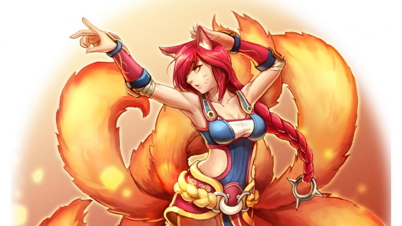 Awesome Ahri (League Of Legends) free wallpaper ID:172300 for hd 1366x768 desktop