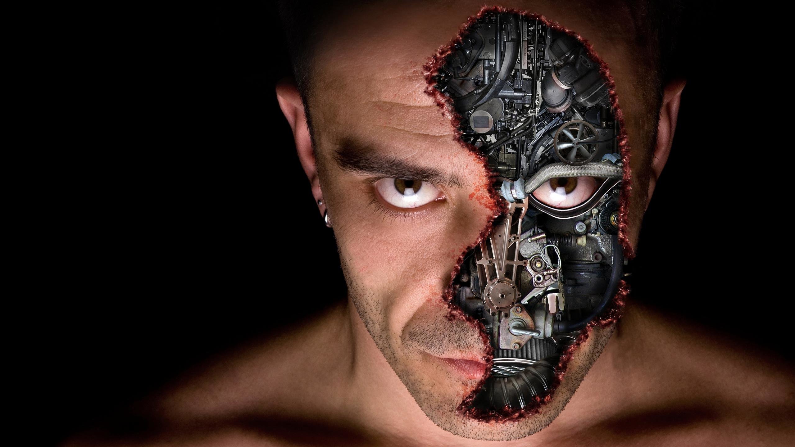 Download hd 2560x1440 Cyborg PC background ID:236190 for free