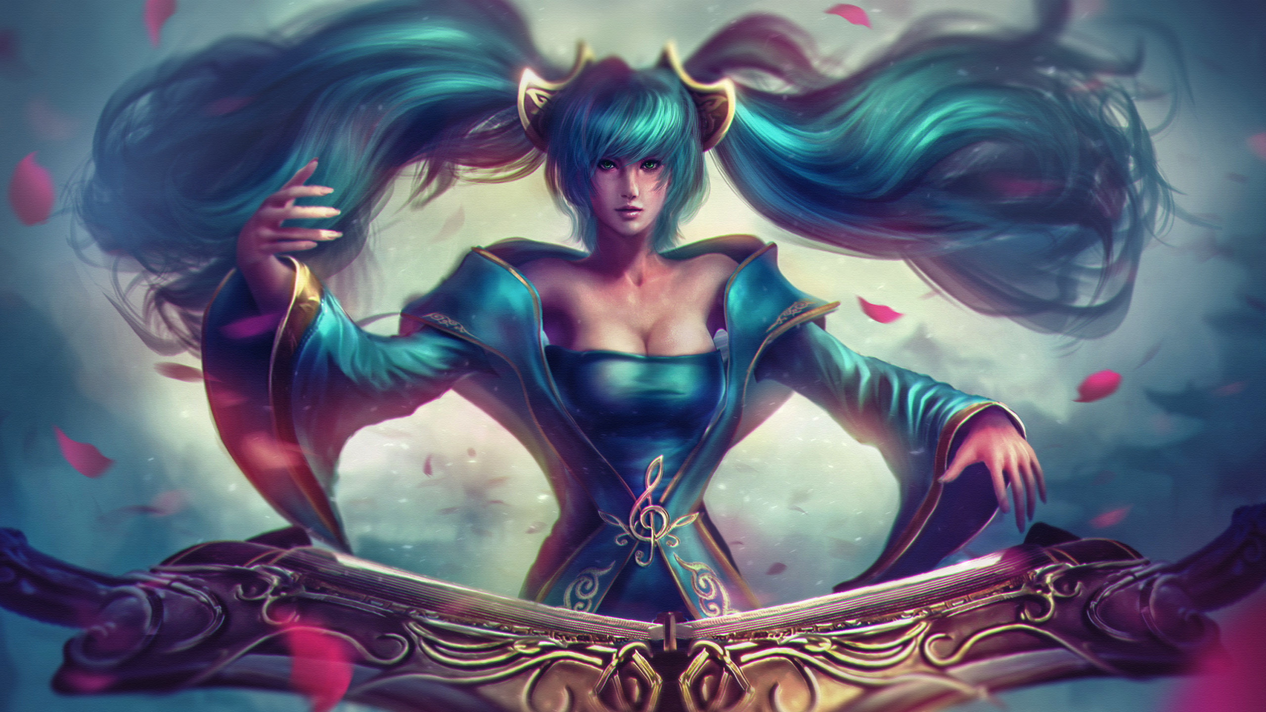 Free download Sona (League Of Legends) wallpaper ID:173032 hd 2560x1440 for PC