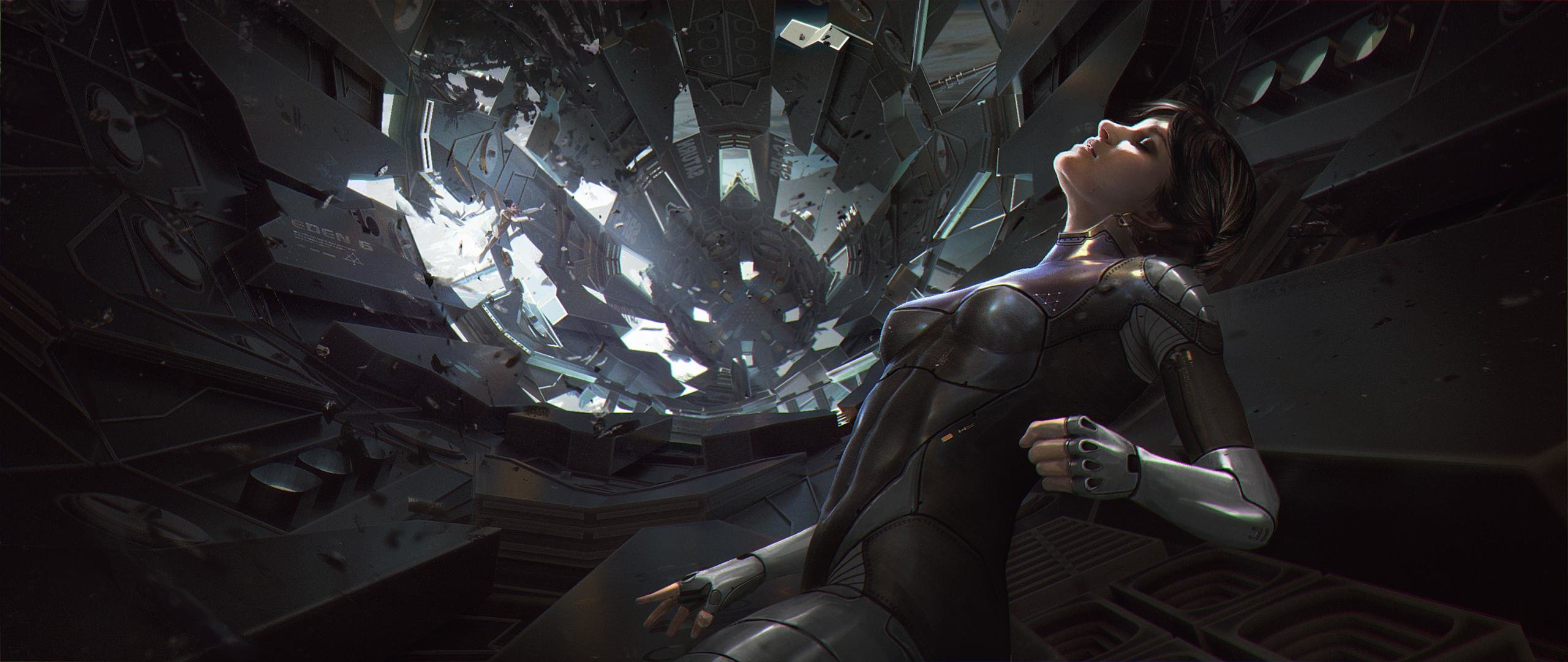 Best Space girl wallpaper ID:71772 for High Resolution hd 2560x1080 computer