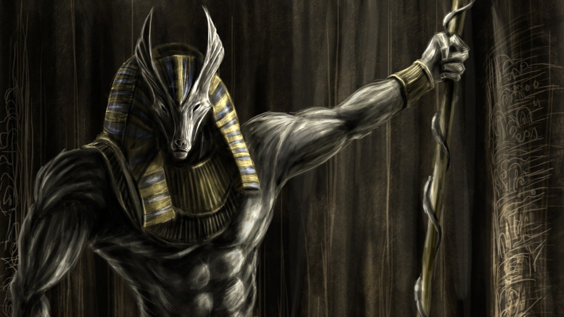 Download hd 1080p Anubis computer background ID:275083 for free