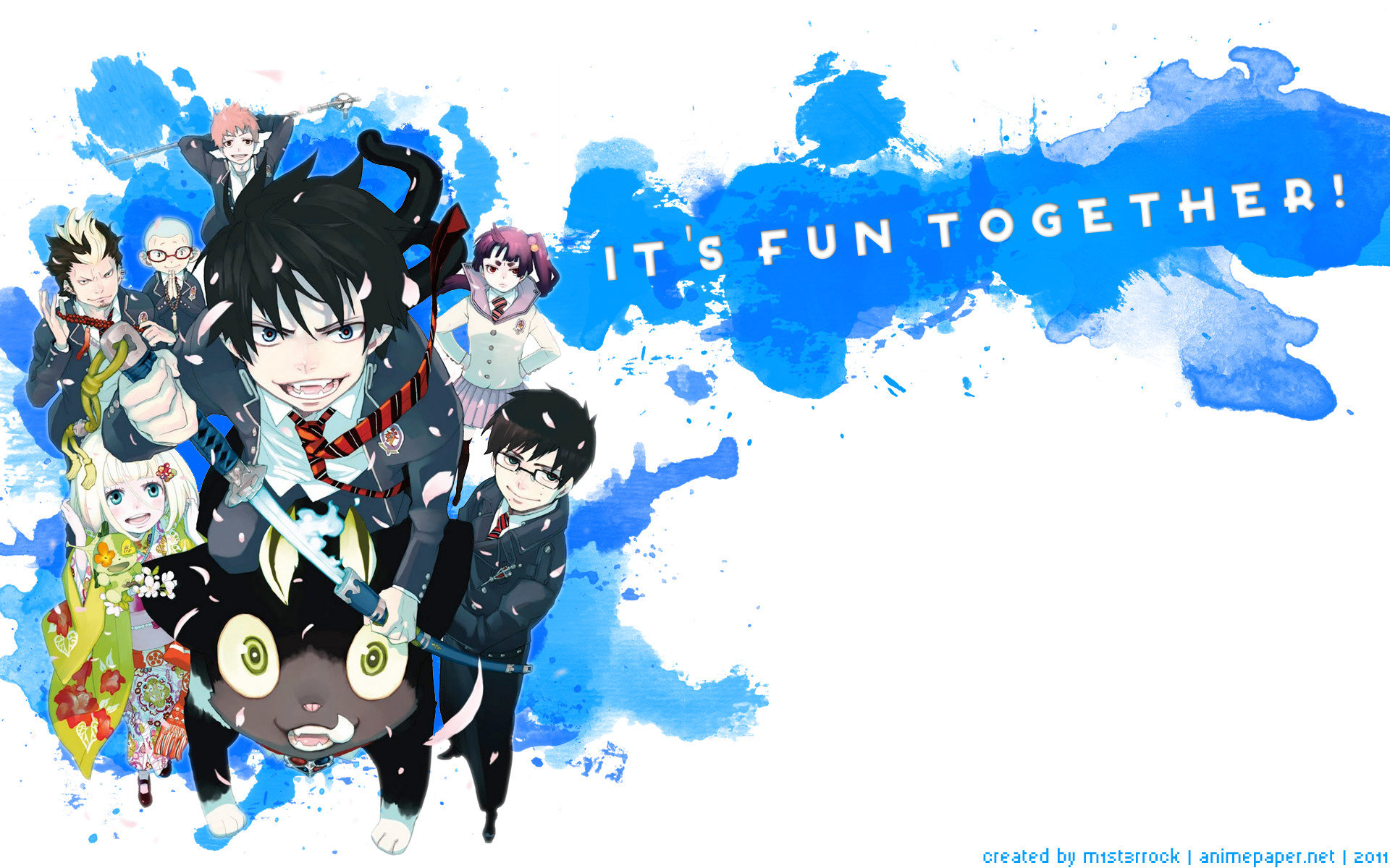 Free download Blue Exorcist (Ao No) background ID:242142 hd 1920x1200 for PC